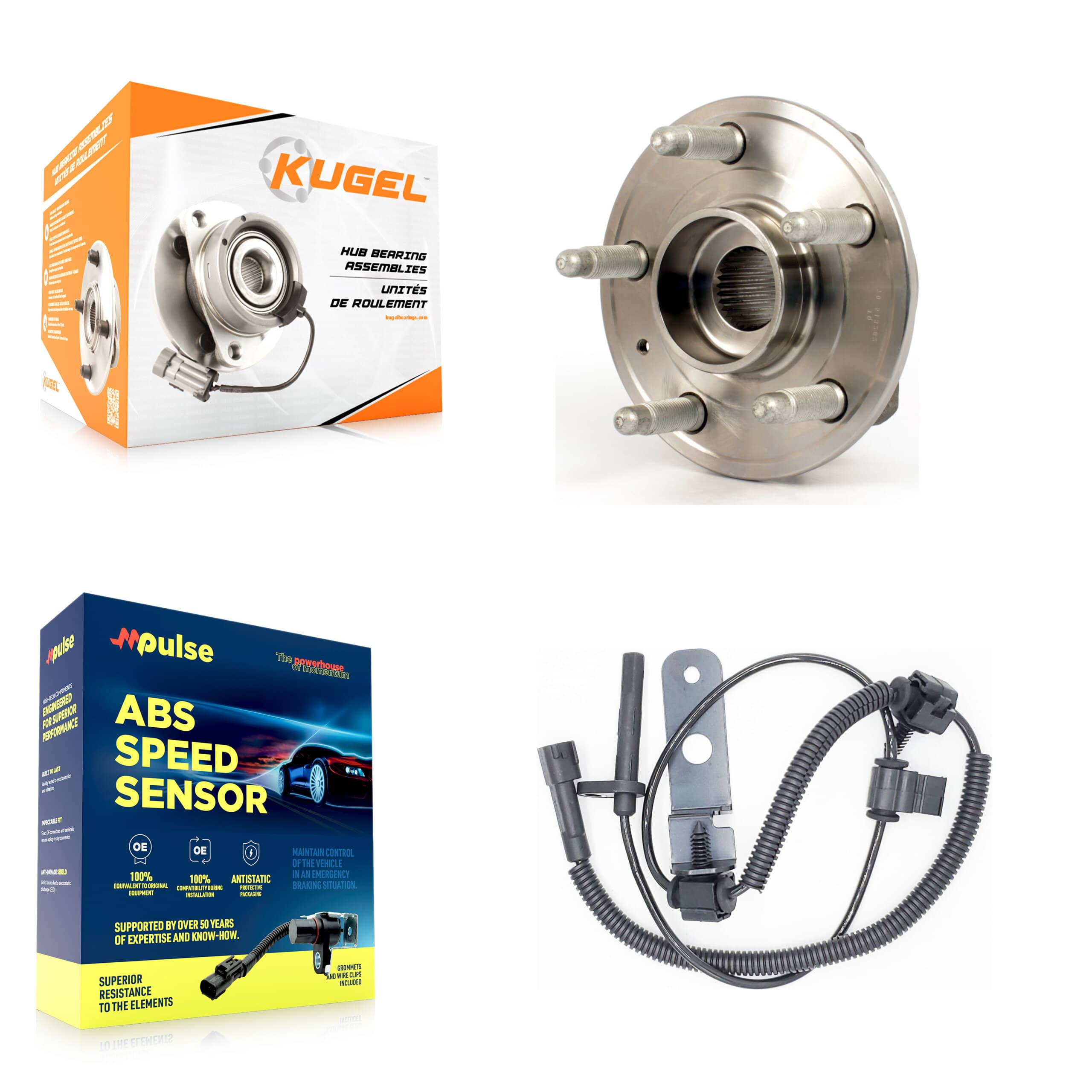 Kugel - K7S-100167 - Front Wheel Bearing and Hub Assembly Kits
