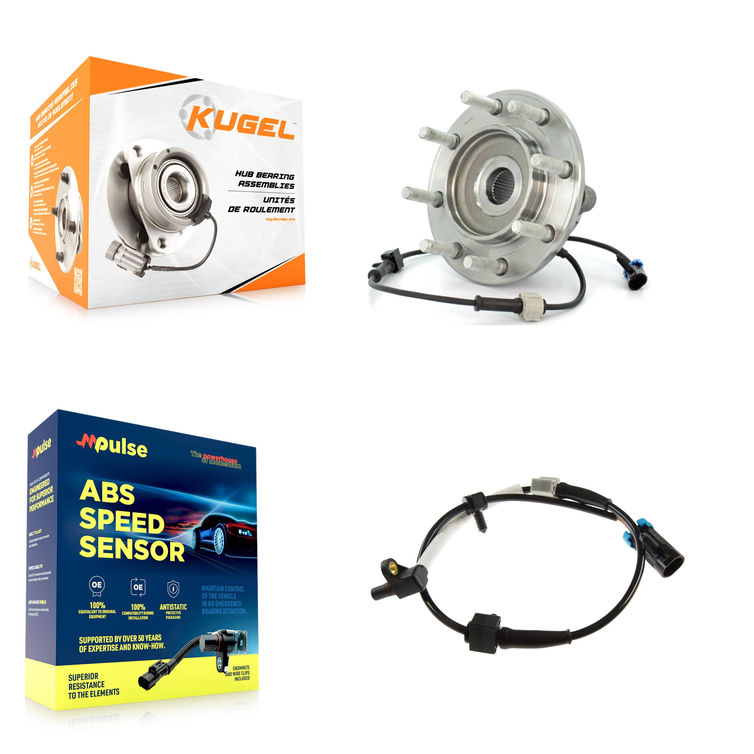 Kugel - K7S-100175 - Front Wheel Bearing and Hub Assembly Kits