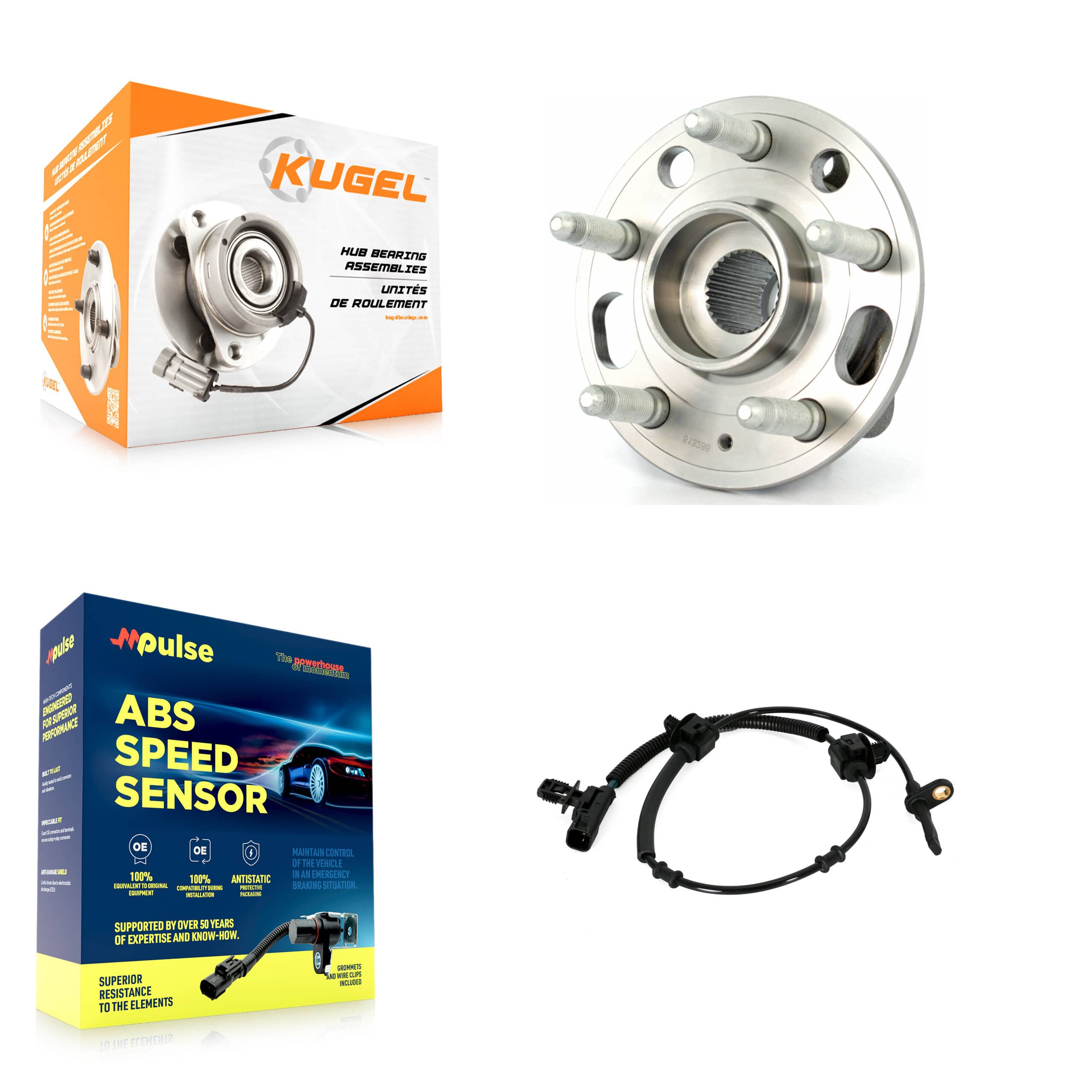 Kugel - K7S-100191 - Front Wheel Bearing and Hub Assembly Kits
