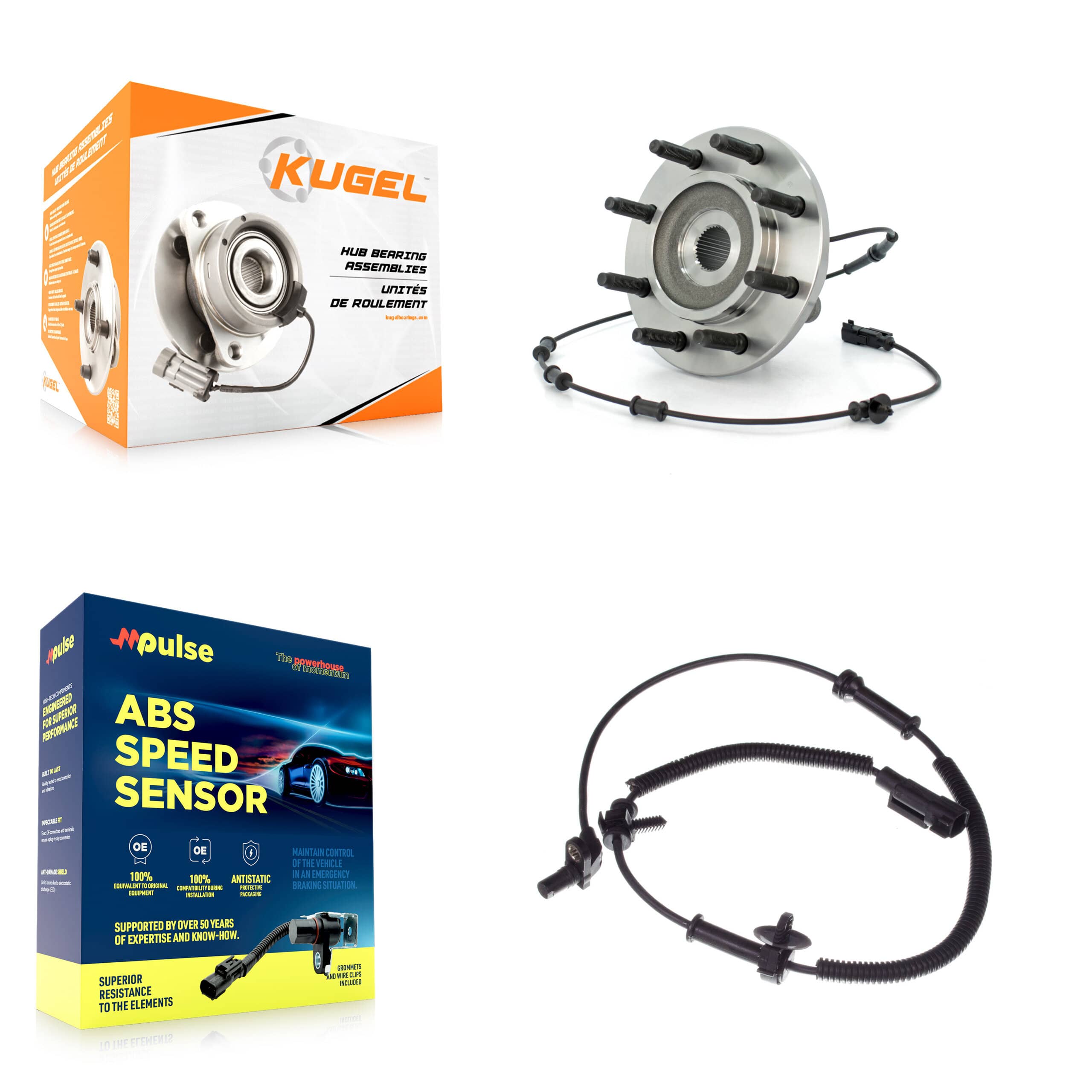 Kugel - K7S-100199 - Front Wheel Bearing and Hub Assembly Kits