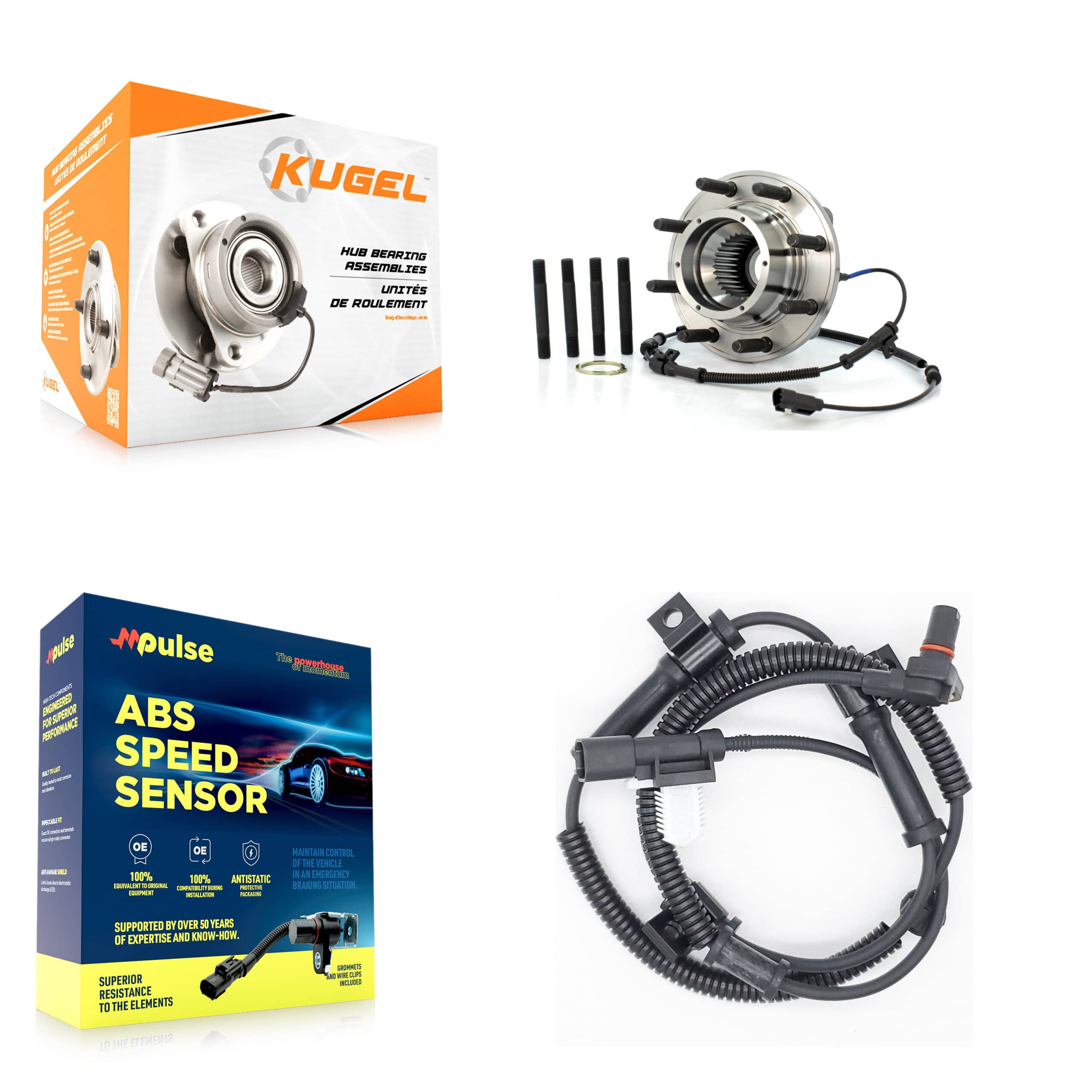 Kugel - K7S-100212 - Front Wheel Bearing and Hub Assembly Kits