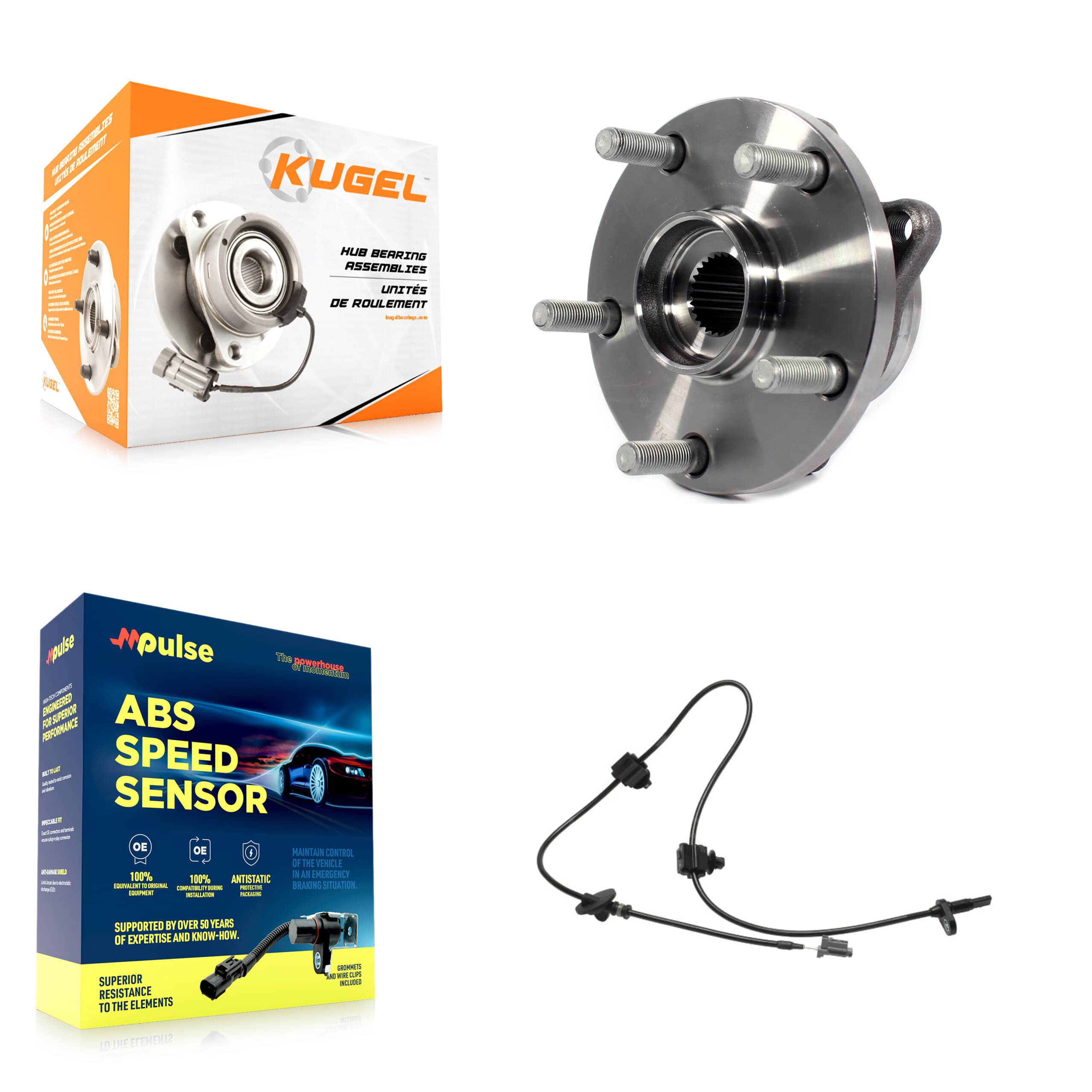 Kugel - K7S-100234 - Front Wheel Bearing and Hub Assembly Kits