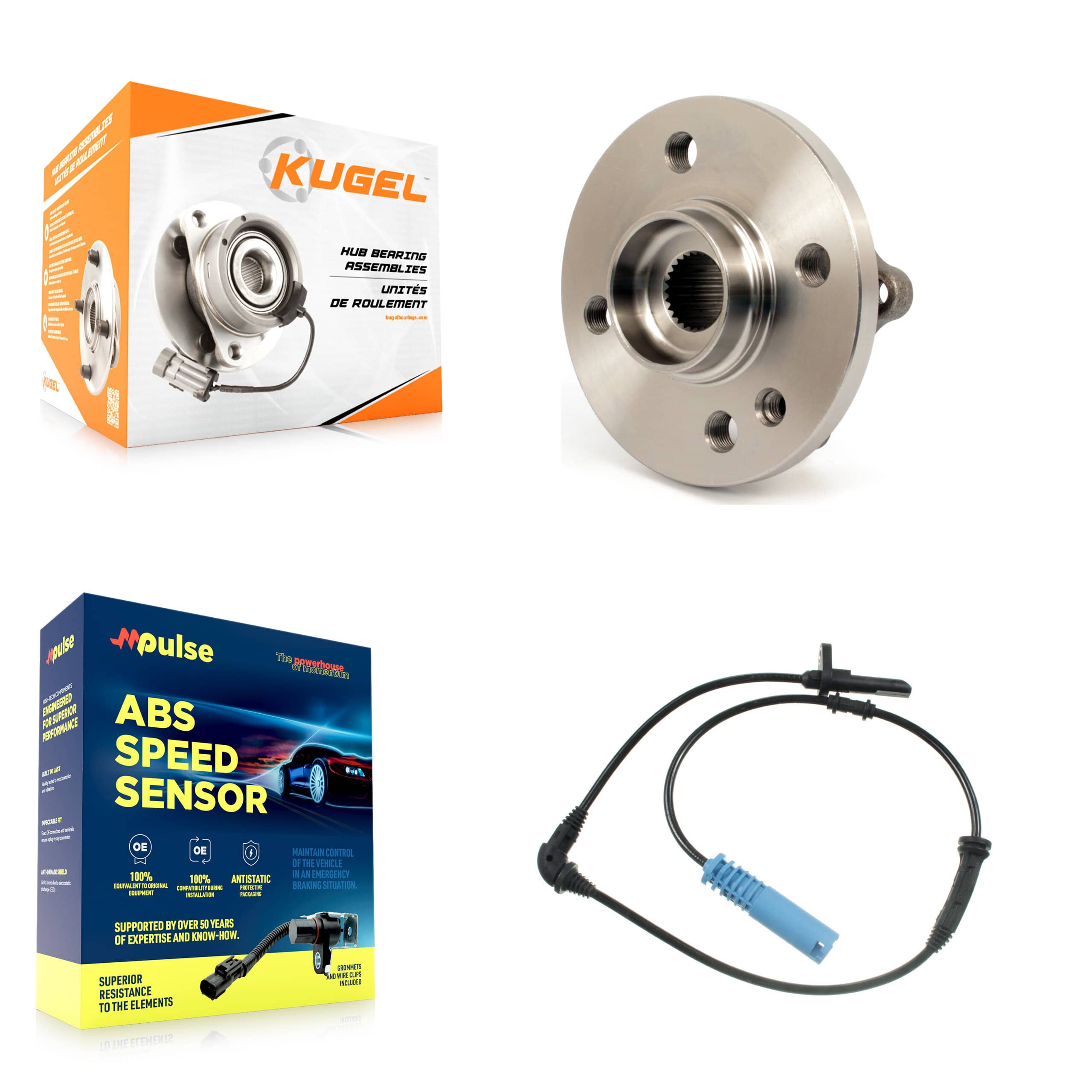 Kugel - K7S-100238 - Front Wheel Bearing and Hub Assembly Kits