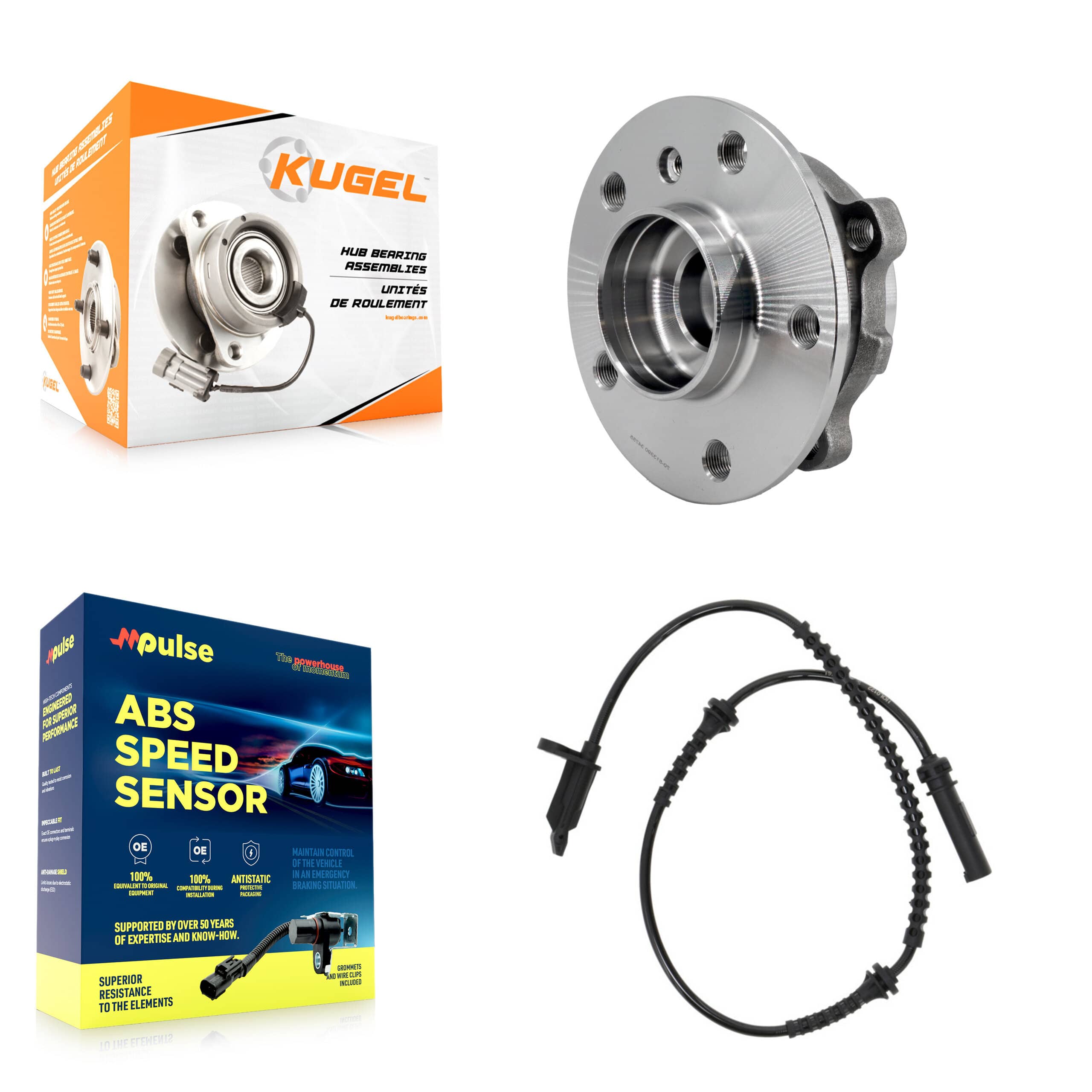 Kugel - K7S-100248 - Front Wheel Bearing and Hub Assembly Kits