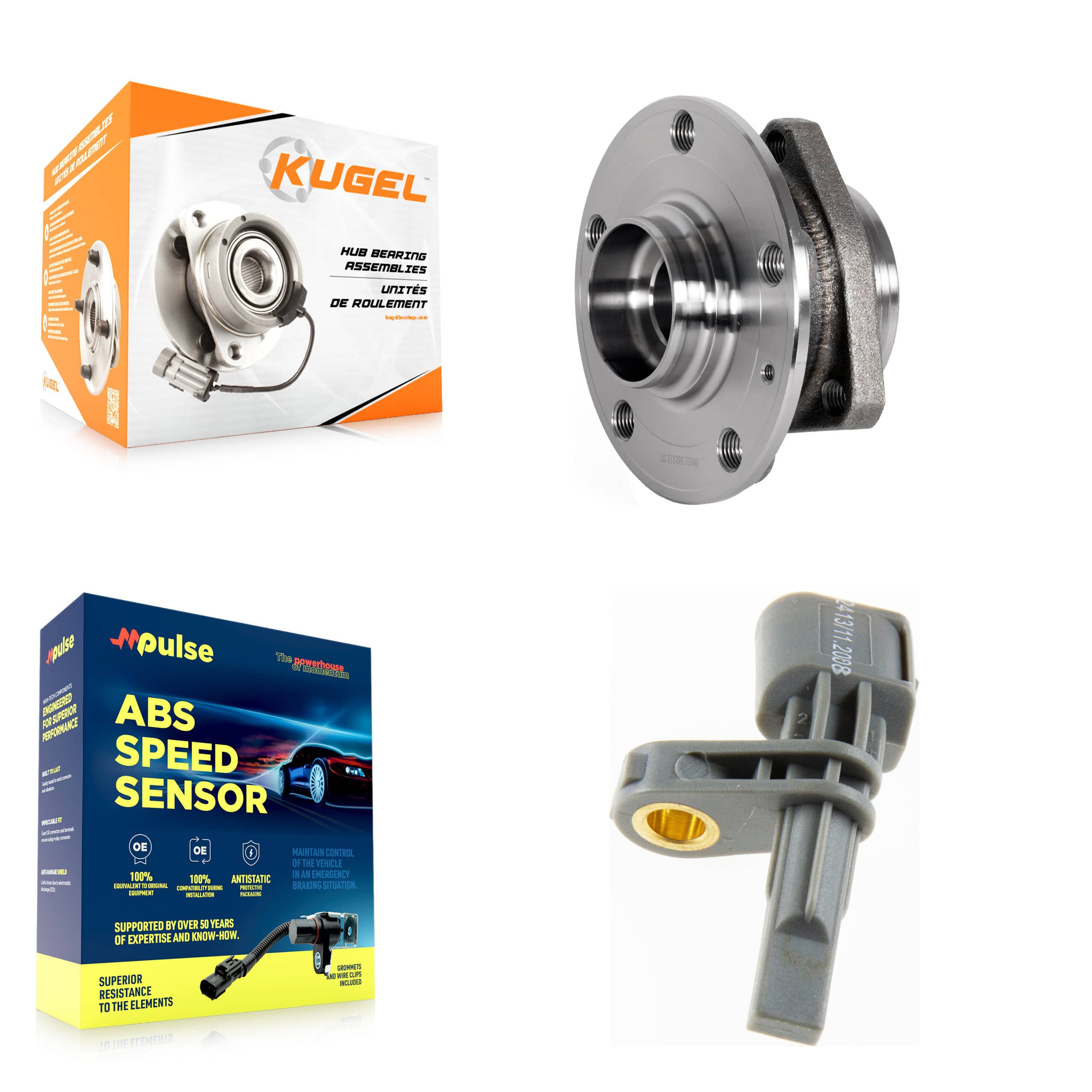 Kugel - K7S-100347 - Rear Wheel Bearing and Hub Assembly Kits