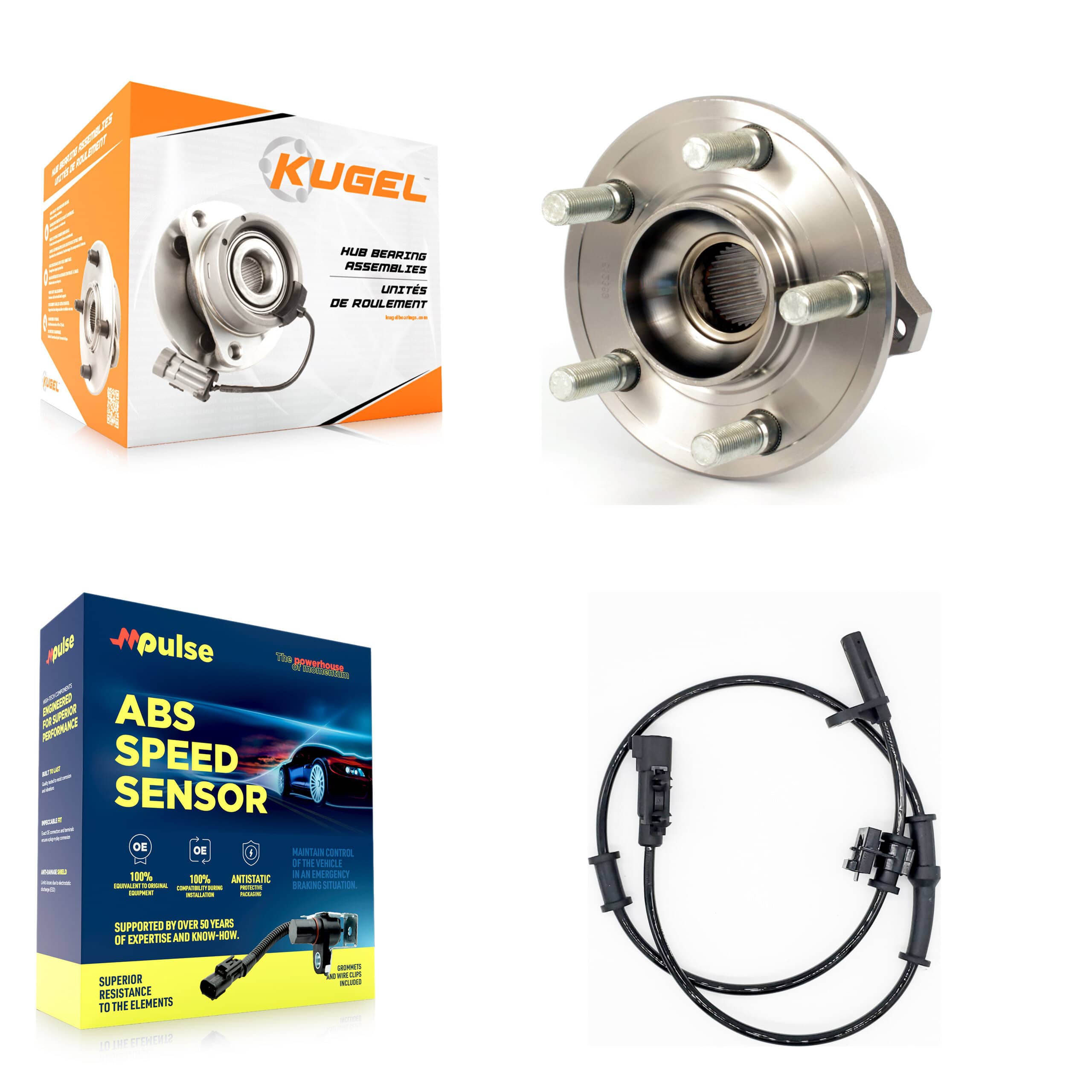 Kugel - K7S-100439 - Rear Wheel Bearing and Hub Assembly Kits