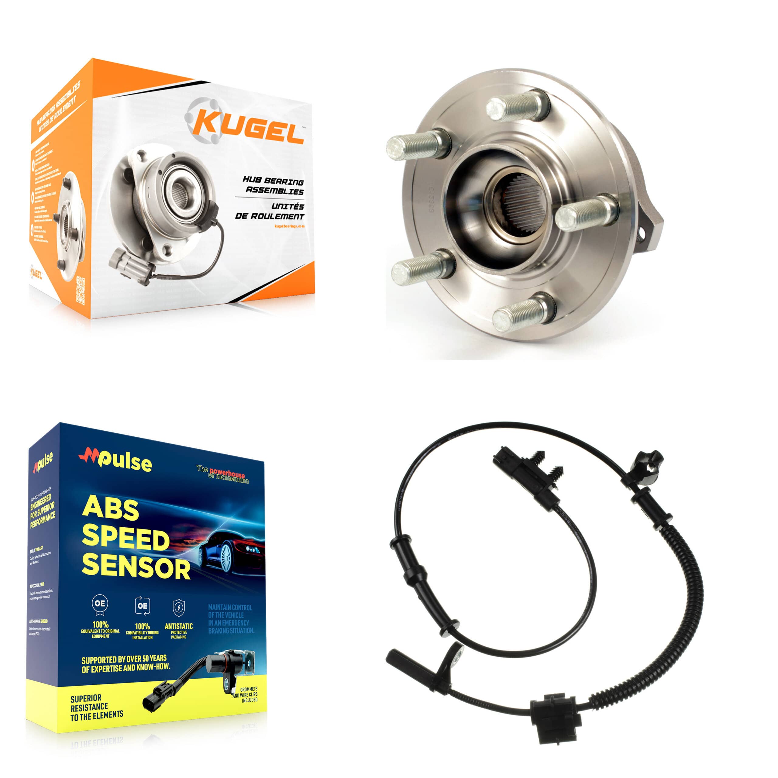 Kugel - K7S-100441 - Rear Wheel Bearing and Hub Assembly Kits