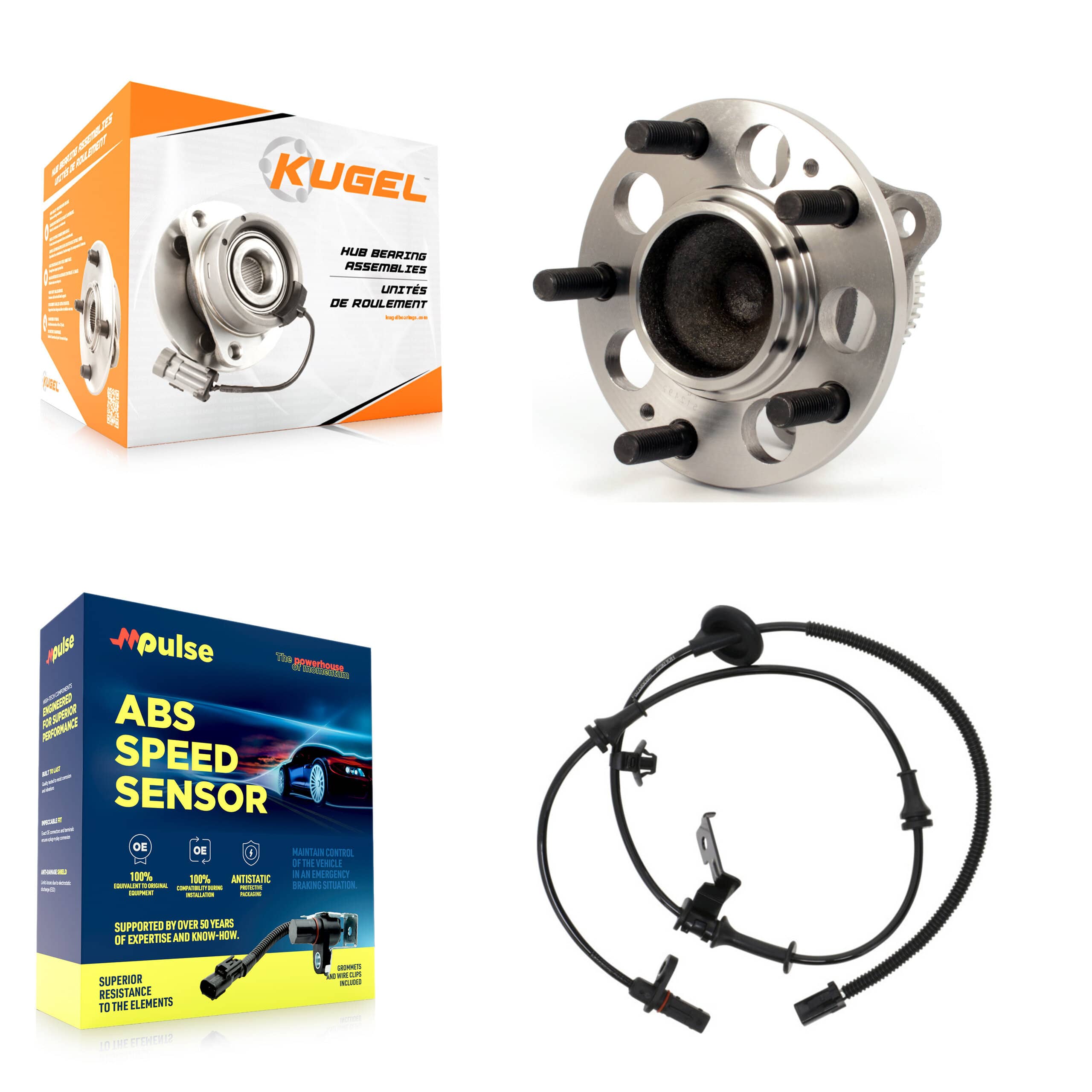 Kugel - K7S-100517 - Rear Wheel Bearing and Hub Assembly Kits