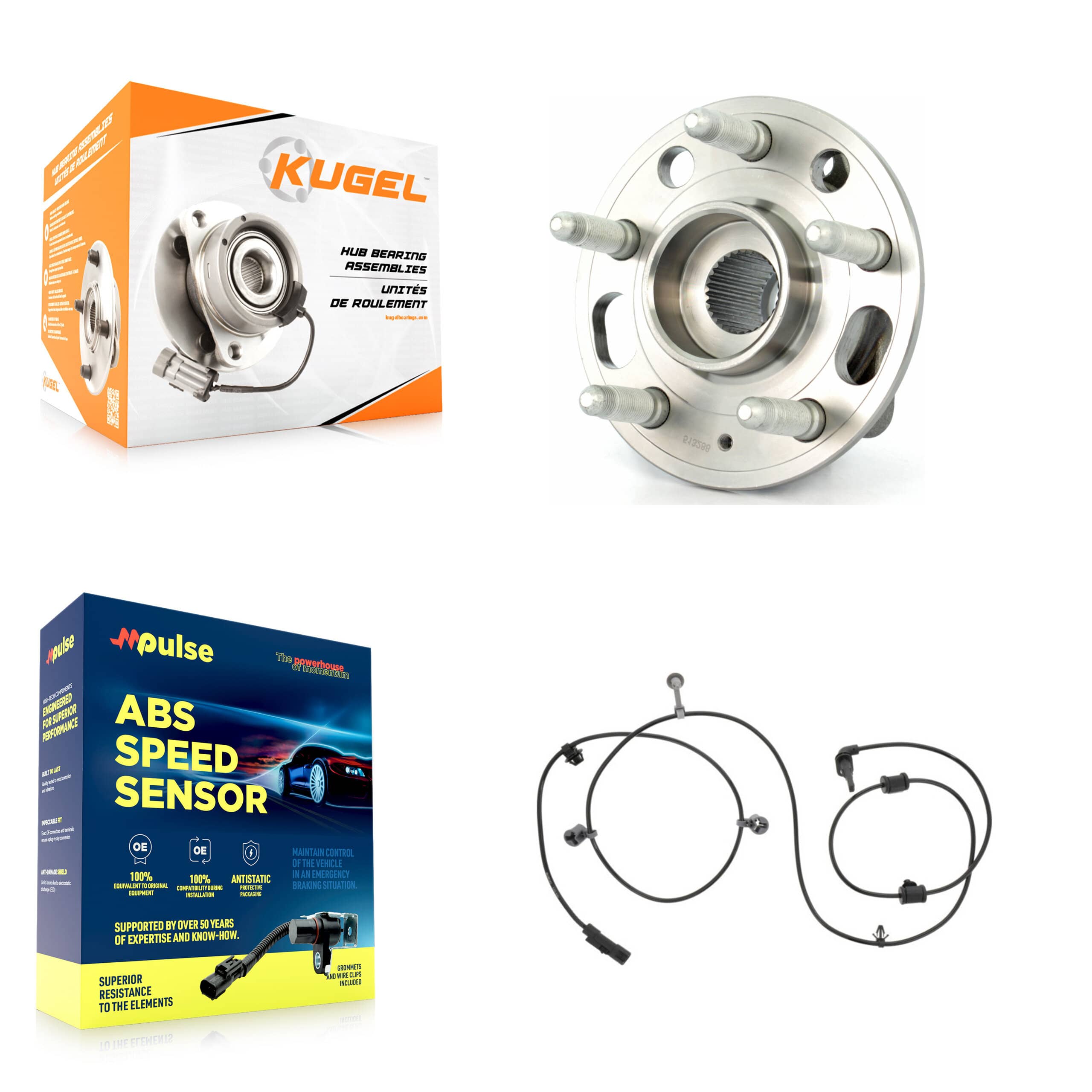 Kugel - K7S-100532 - Rear Wheel Bearing and Hub Assembly Kits