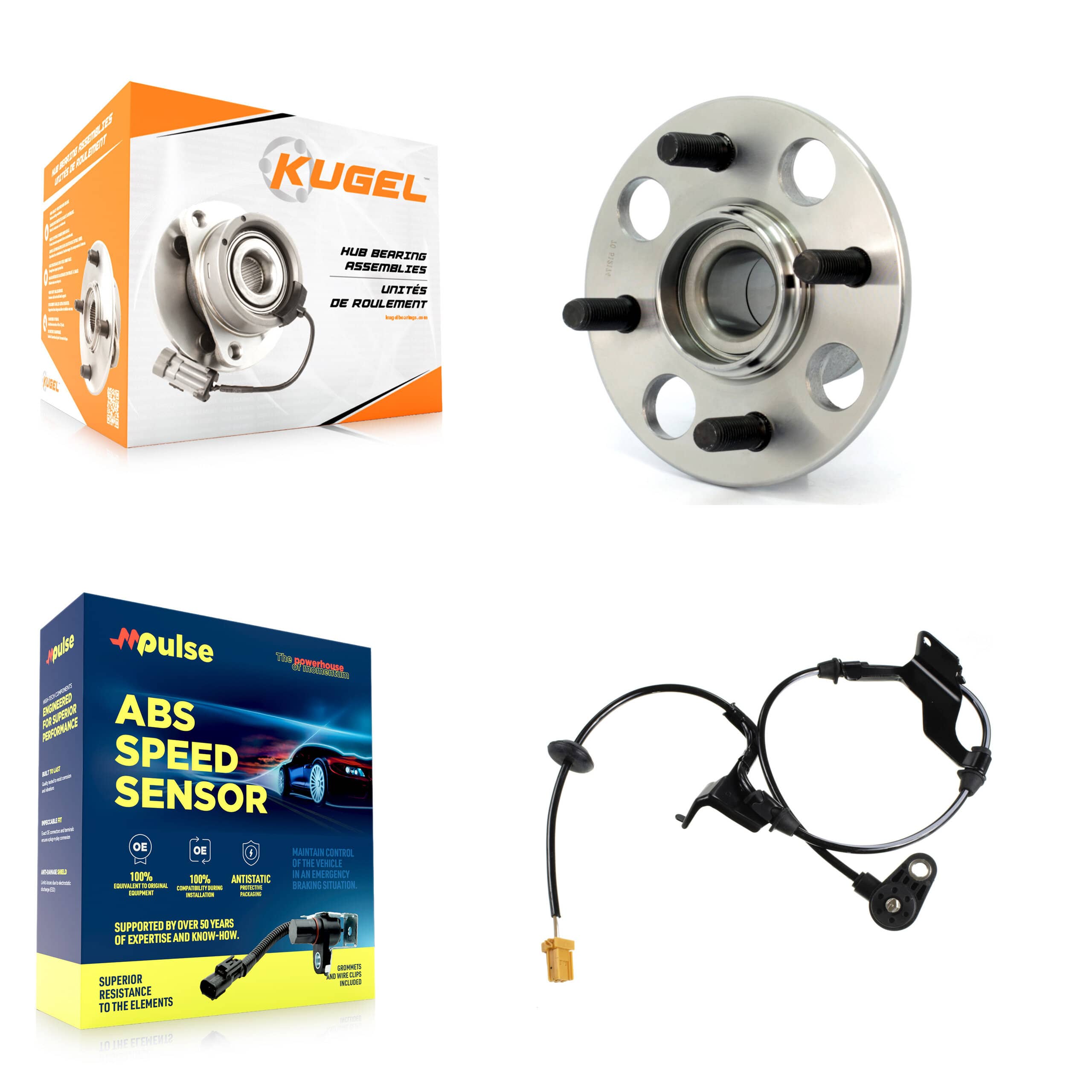 Kugel - K7S-100553 - Rear Wheel Bearing and Hub Assembly Kits