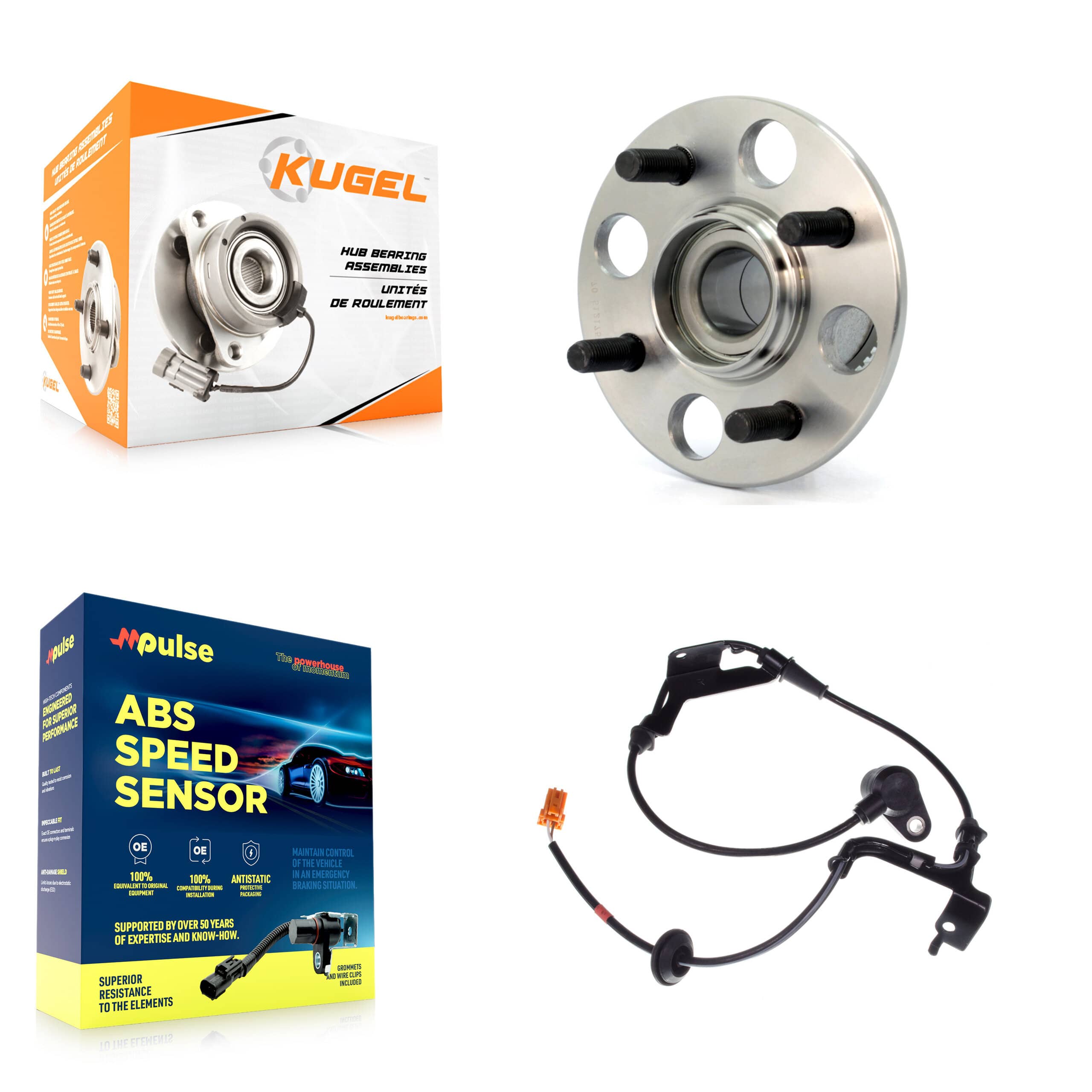 Kugel - K7S-100558 - Rear Wheel Bearing and Hub Assembly Kits