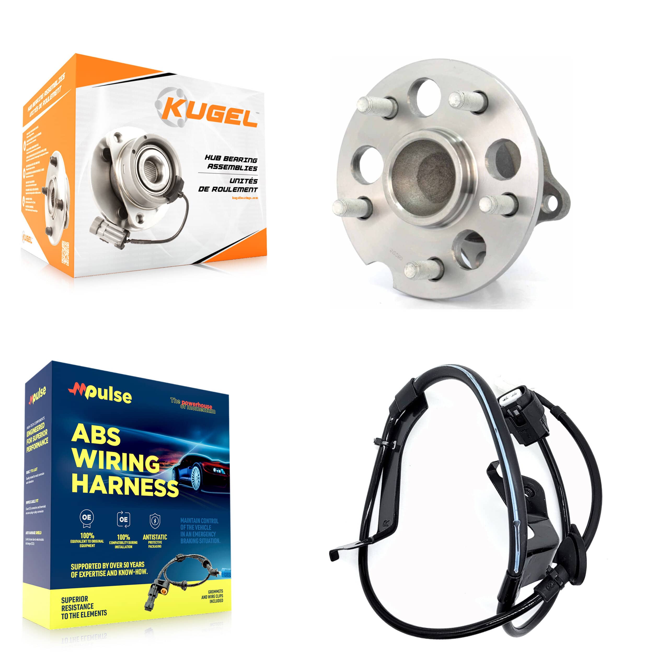 Kugel - K7S-100613 - Rear Wheel Bearing and Hub Assembly Kits