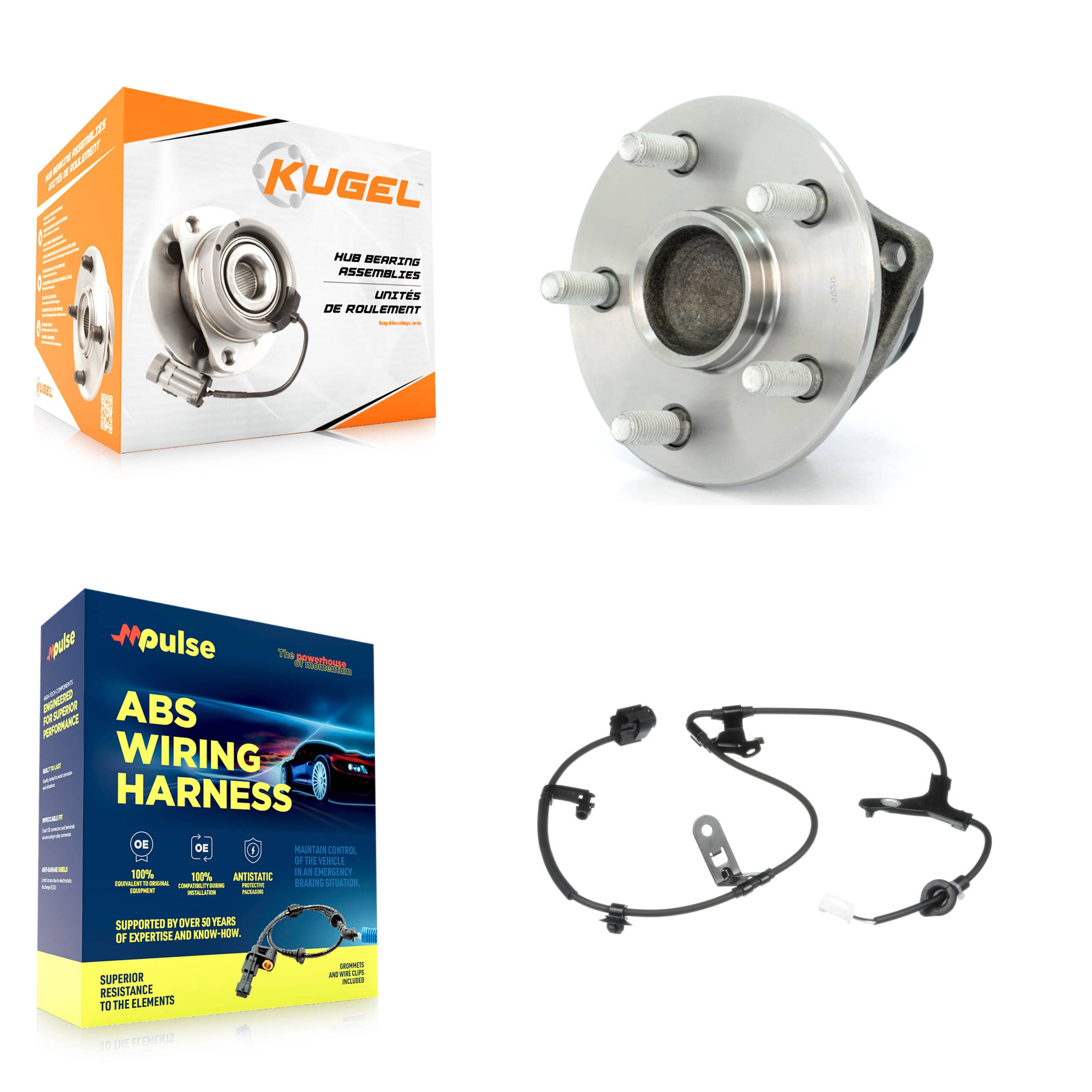 Kugel - K7S-100628 - Rear Wheel Bearing and Hub Assembly Kits