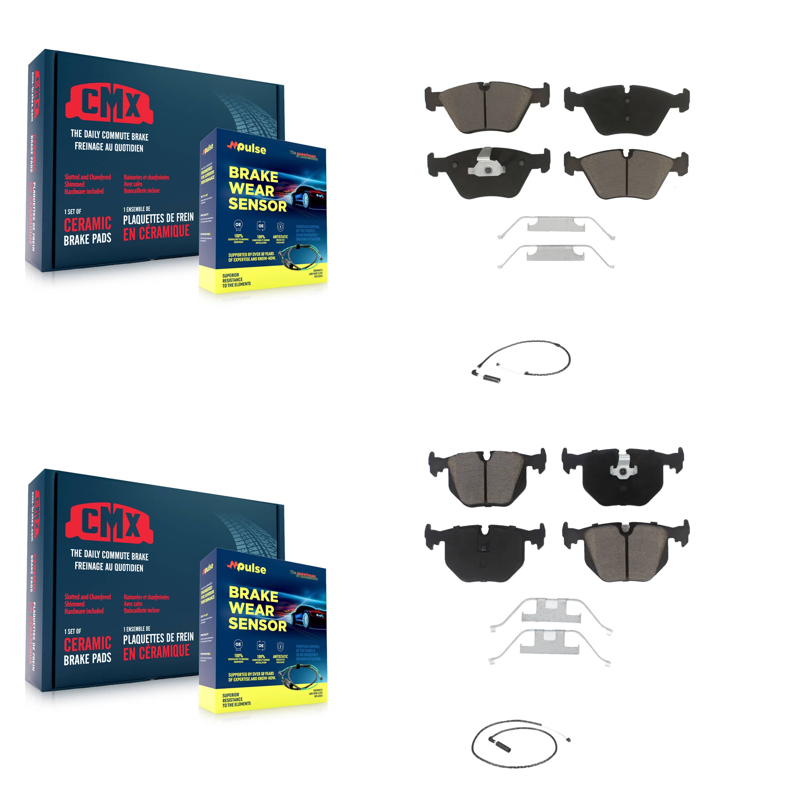 CMX - KCW-100004 - Front and Rear Disc Brake Pad Kits