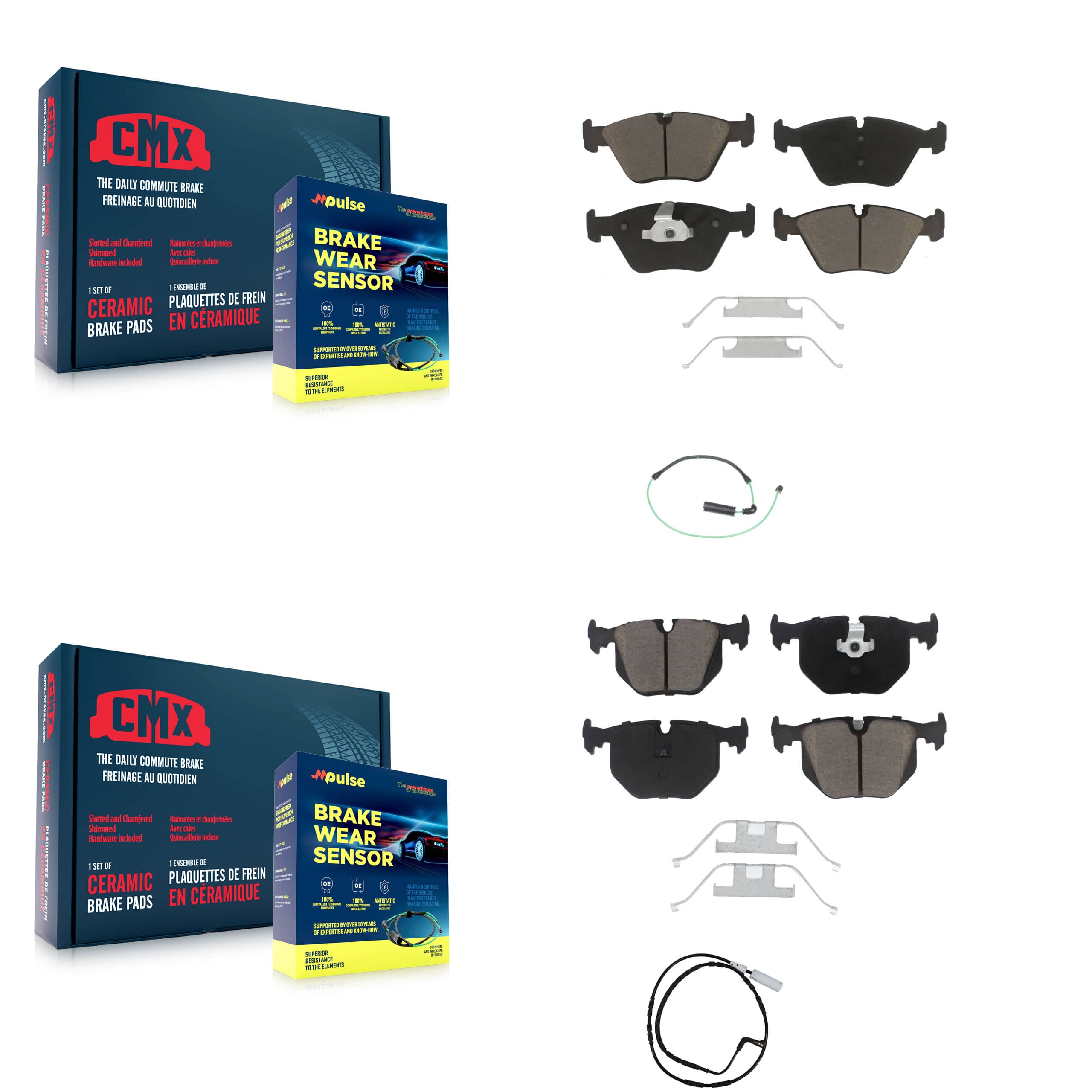 CMX - KCW-100005 - Front and Rear Disc Brake Pad Kits