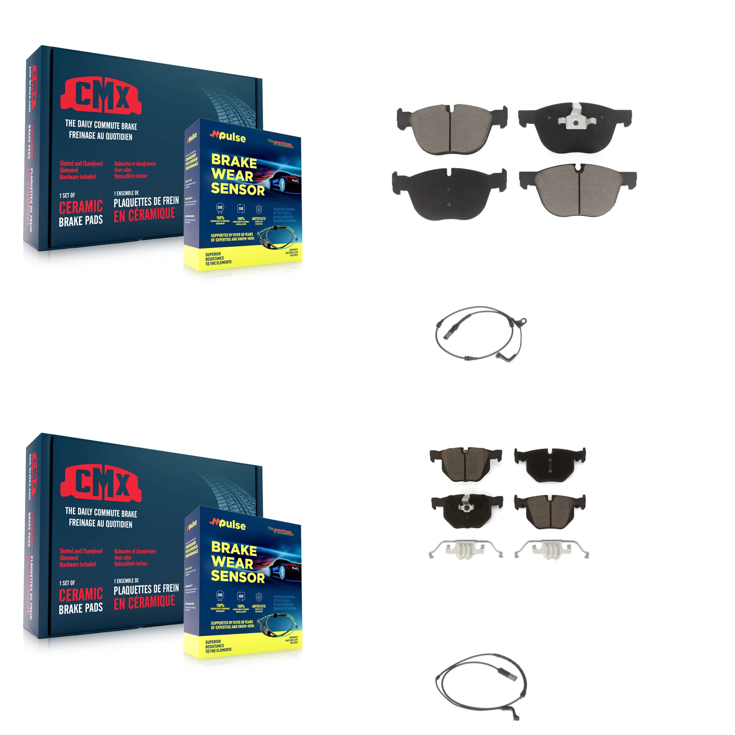 CMX - KCW-100014 - Front and Rear Disc Brake Pad Kits