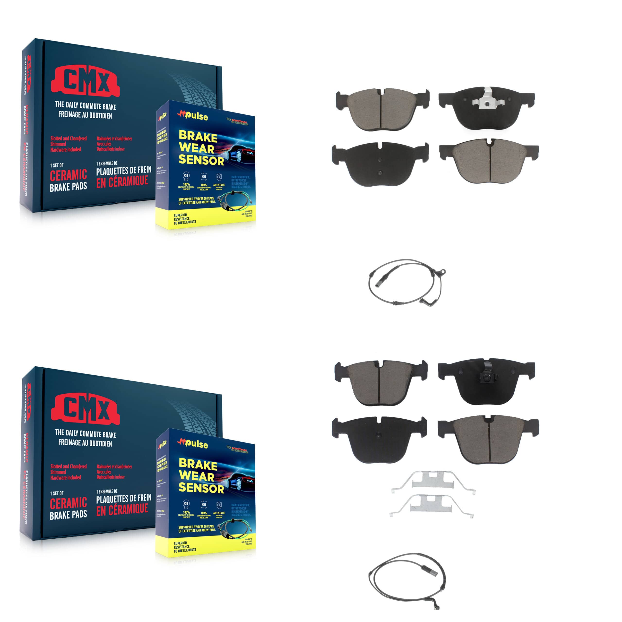 CMX - KCW-100015 - Front and Rear Disc Brake Pad Kits
