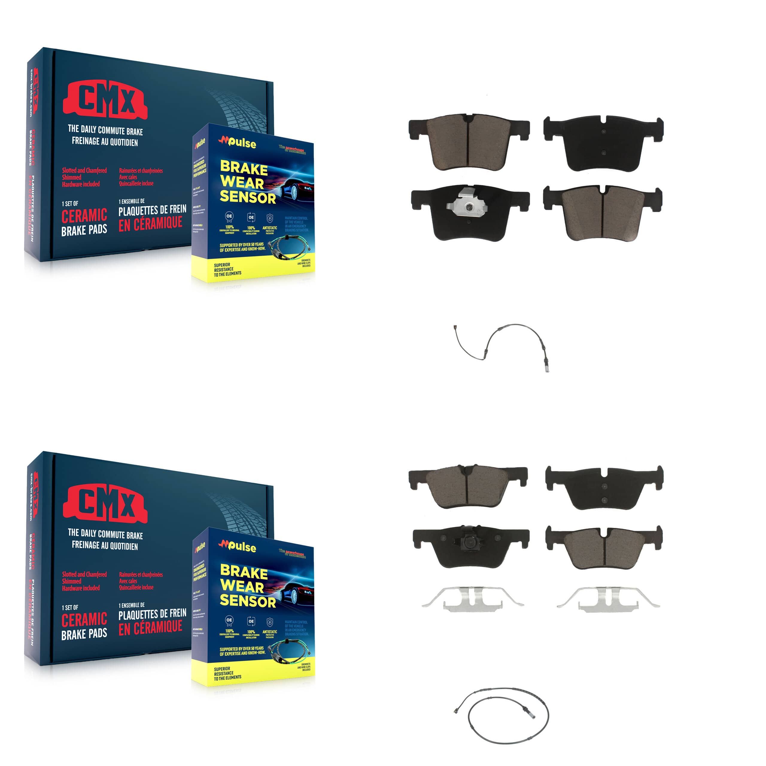 CMX - KCW-100022 - Front and Rear Disc Brake Pad Kits