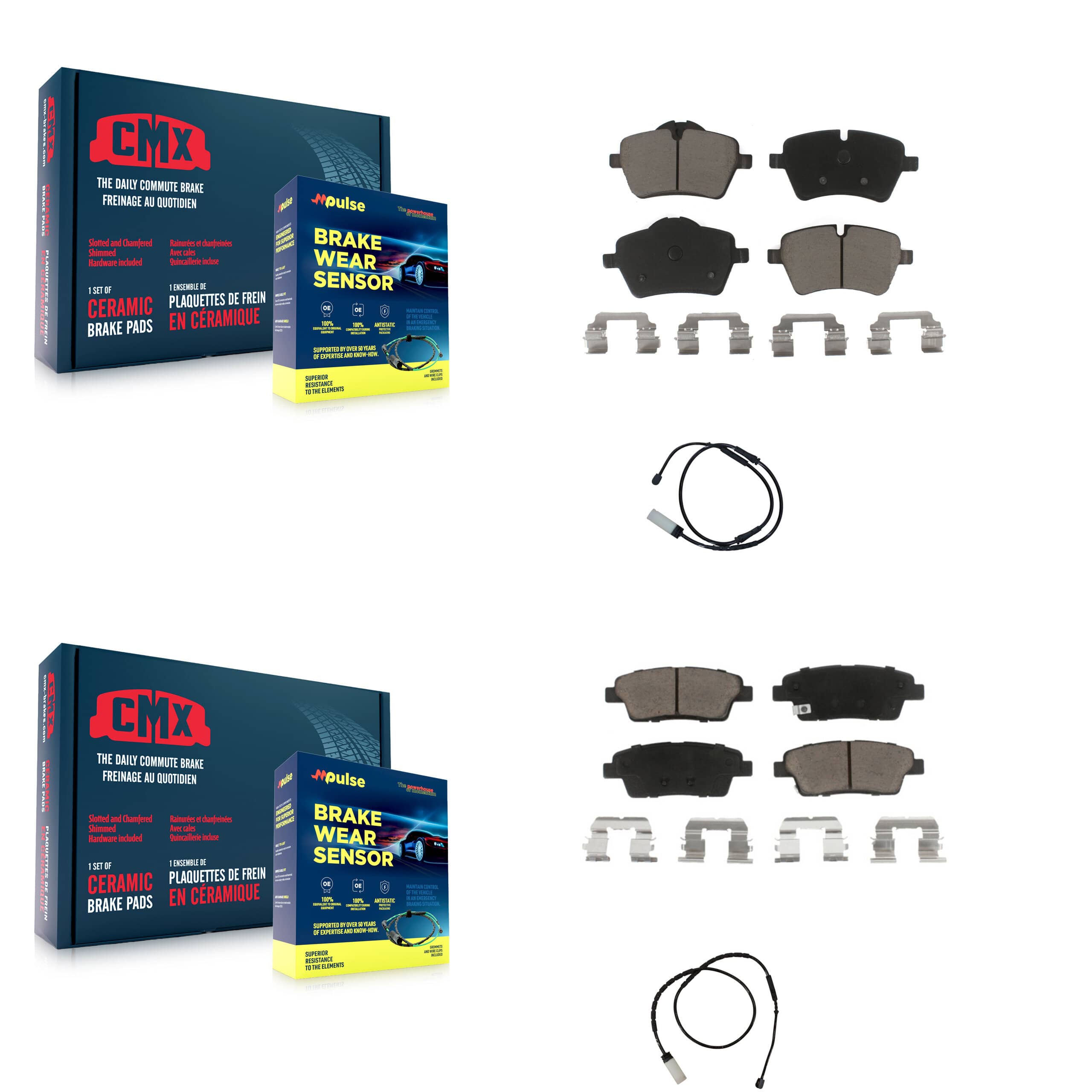 CMX - KCW-100030 - Front and Rear Disc Brake Pad Kits
