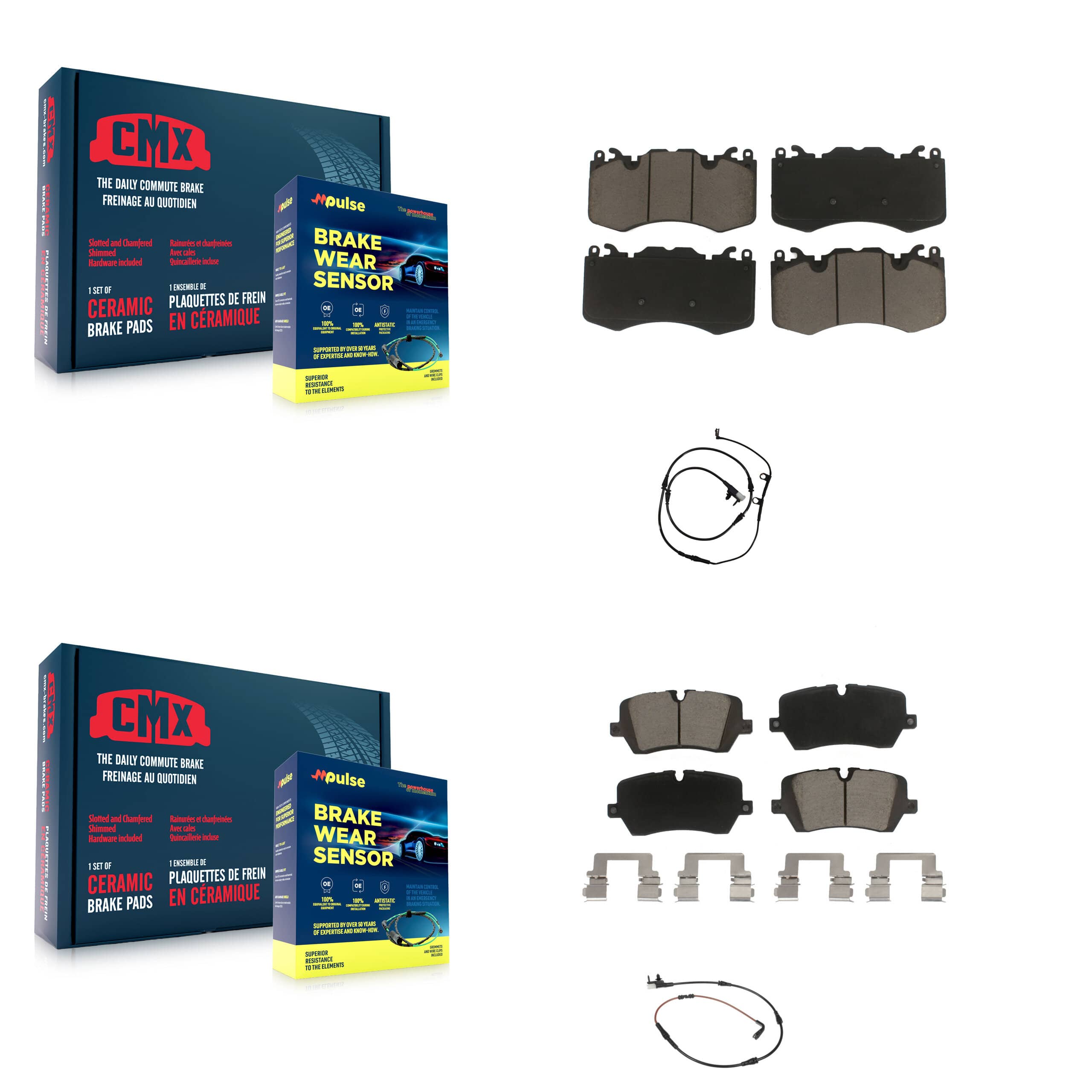 CMX - KCW-100040 - Front and Rear Disc Brake Pad Kits