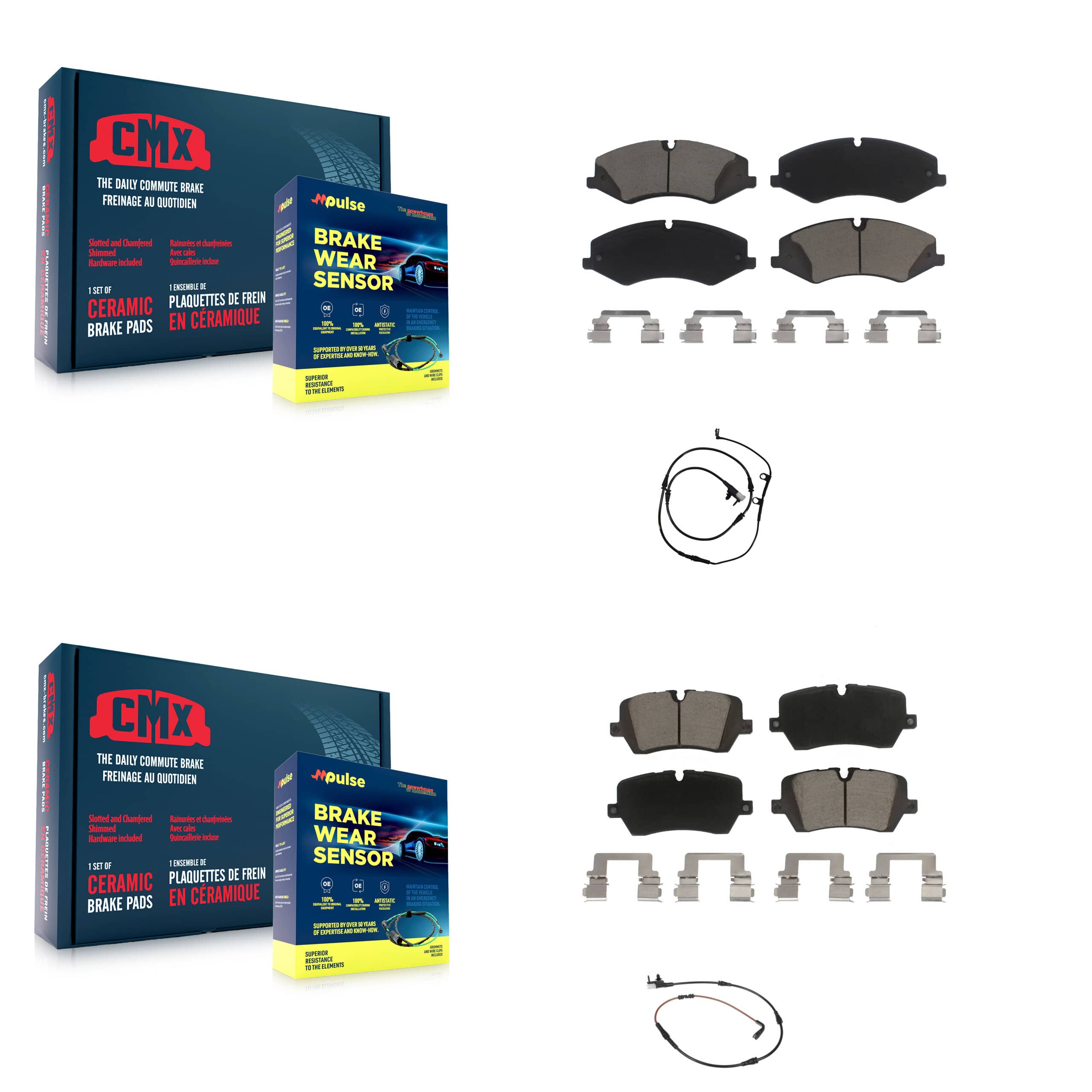 CMX - KCW-100043 - Front and Rear Disc Brake Pad Kits