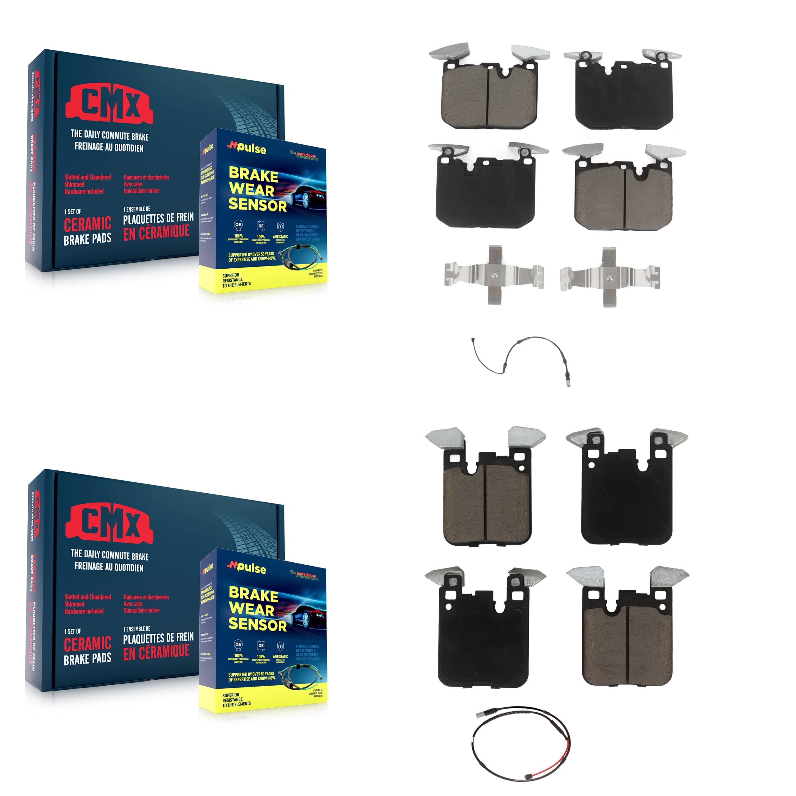 CMX - KCW-100044 - Front and Rear Disc Brake Pad Kits