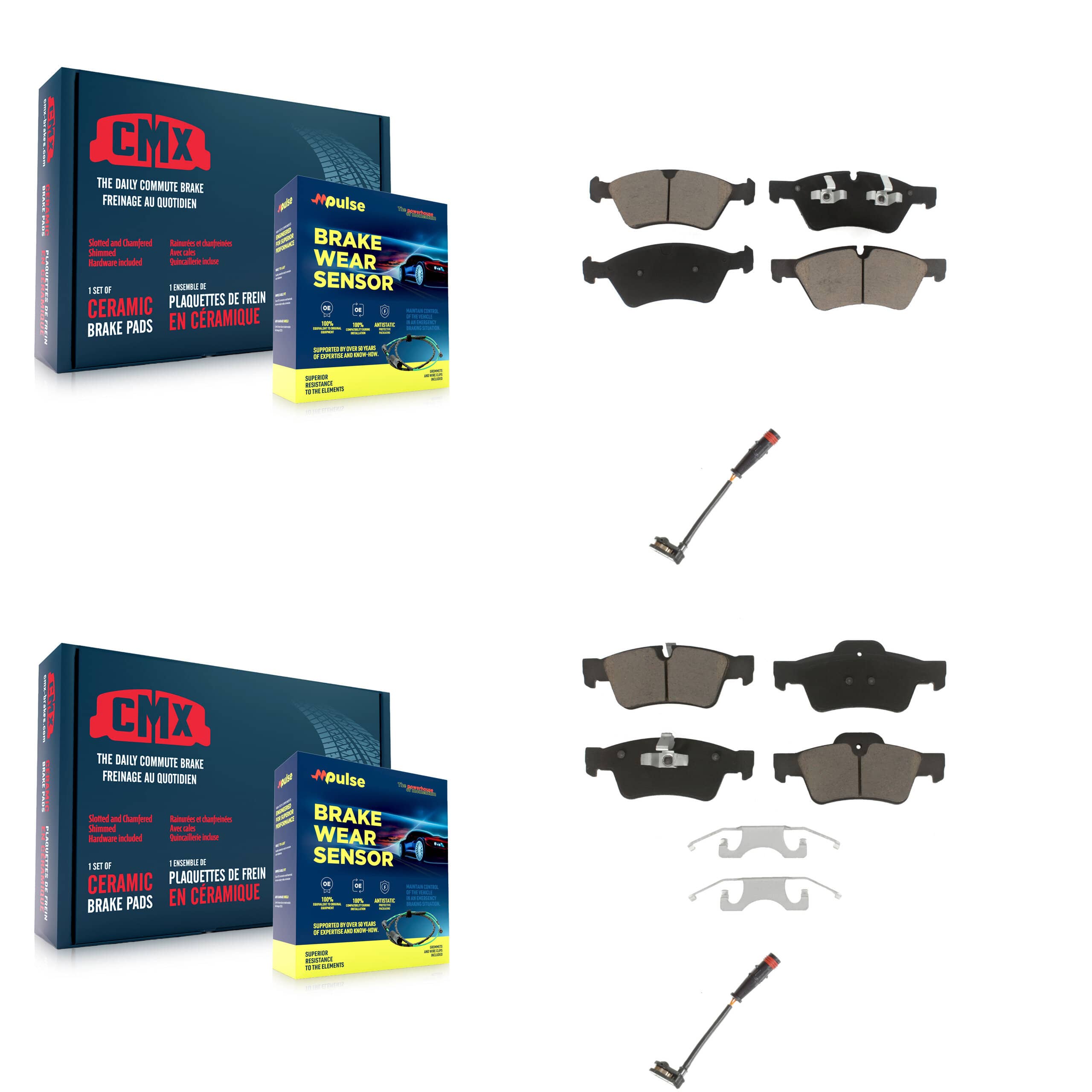 CMX - KCW-100047 - Front and Rear Disc Brake Pad Kits