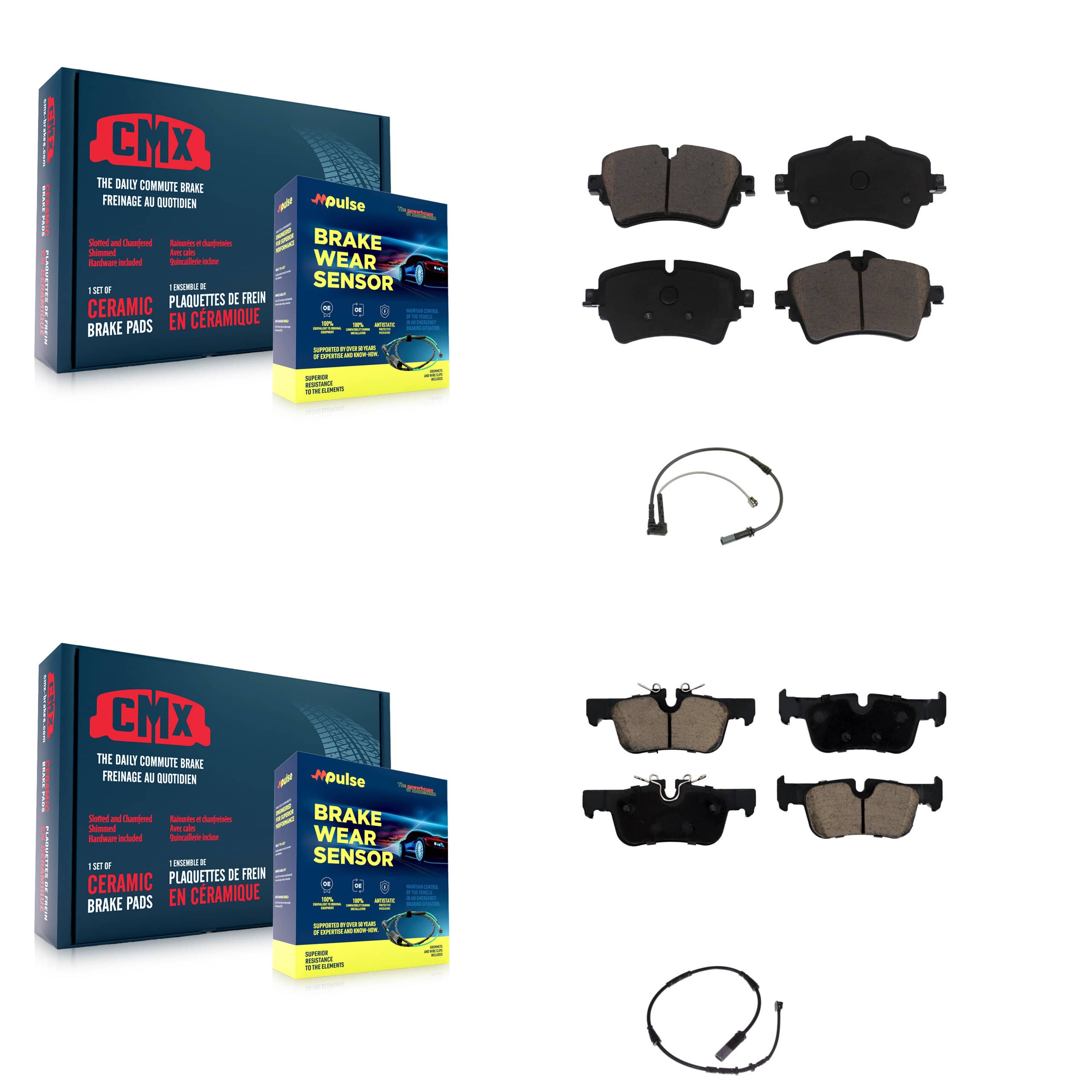 CMX - KCW-100049 - Front and Rear Disc Brake Pad Kits