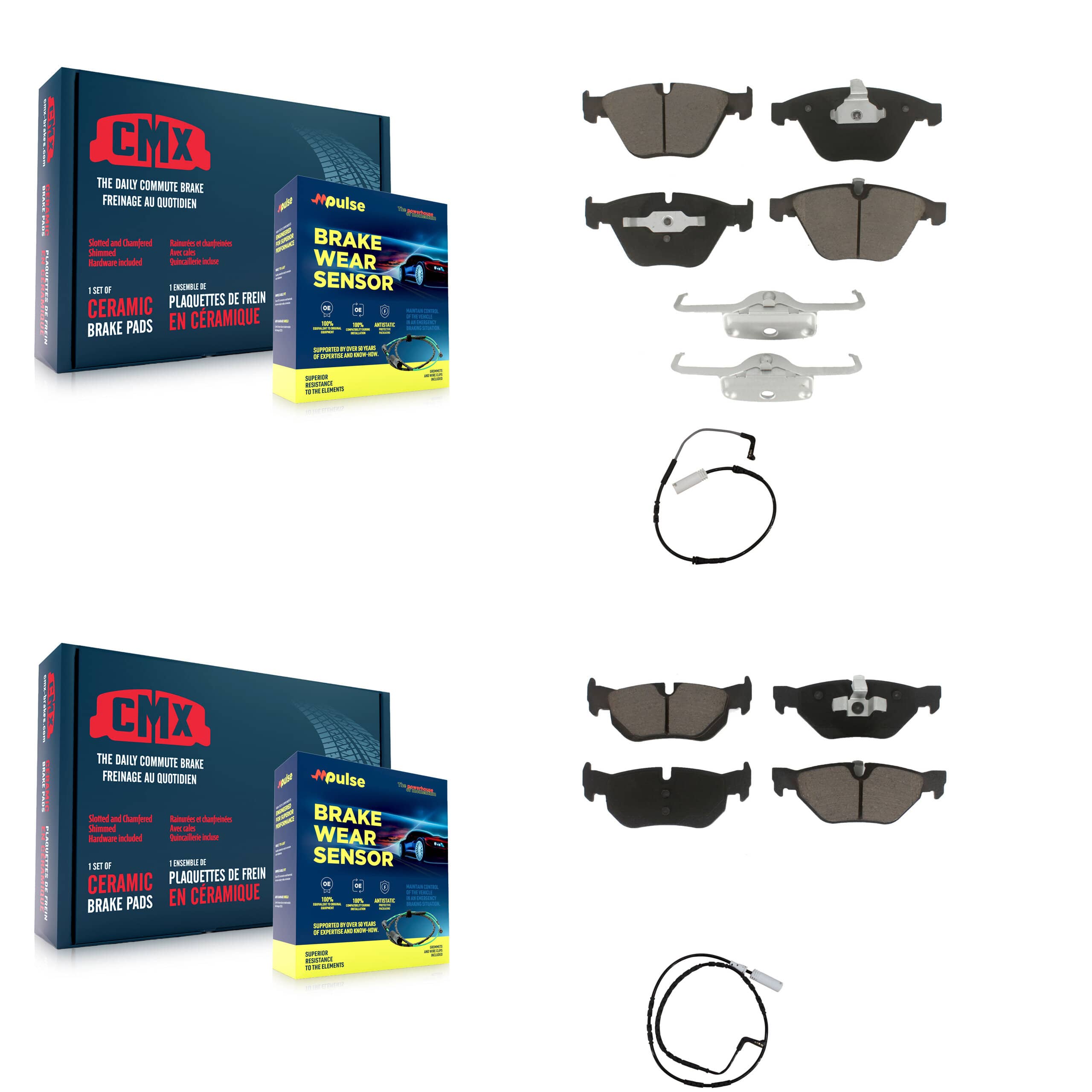 CMX - KCW-100070 - Front and Rear Disc Brake Pad Kits