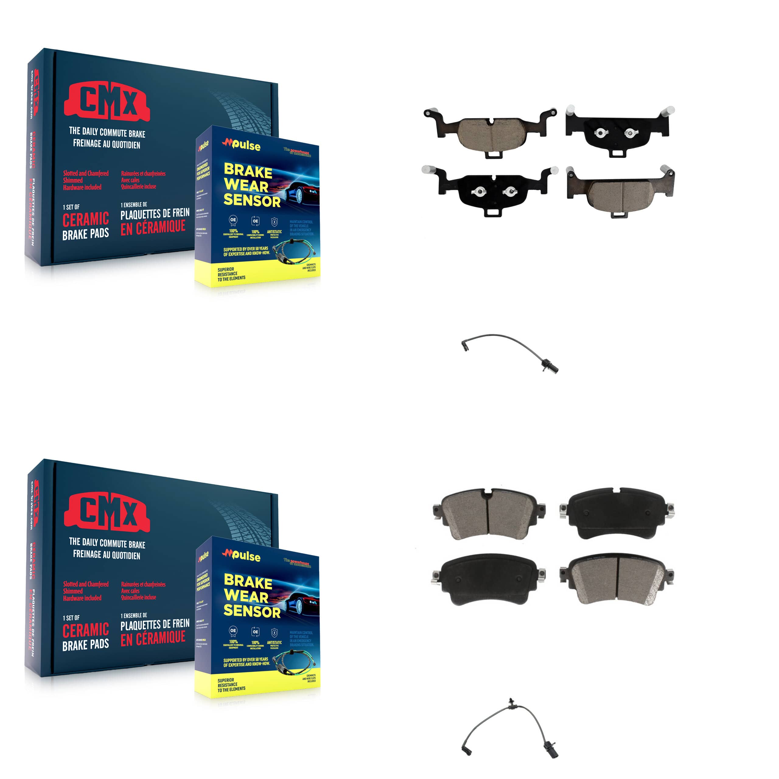 CMX - KCW-100083 - Front and Rear Disc Brake Pad Kits