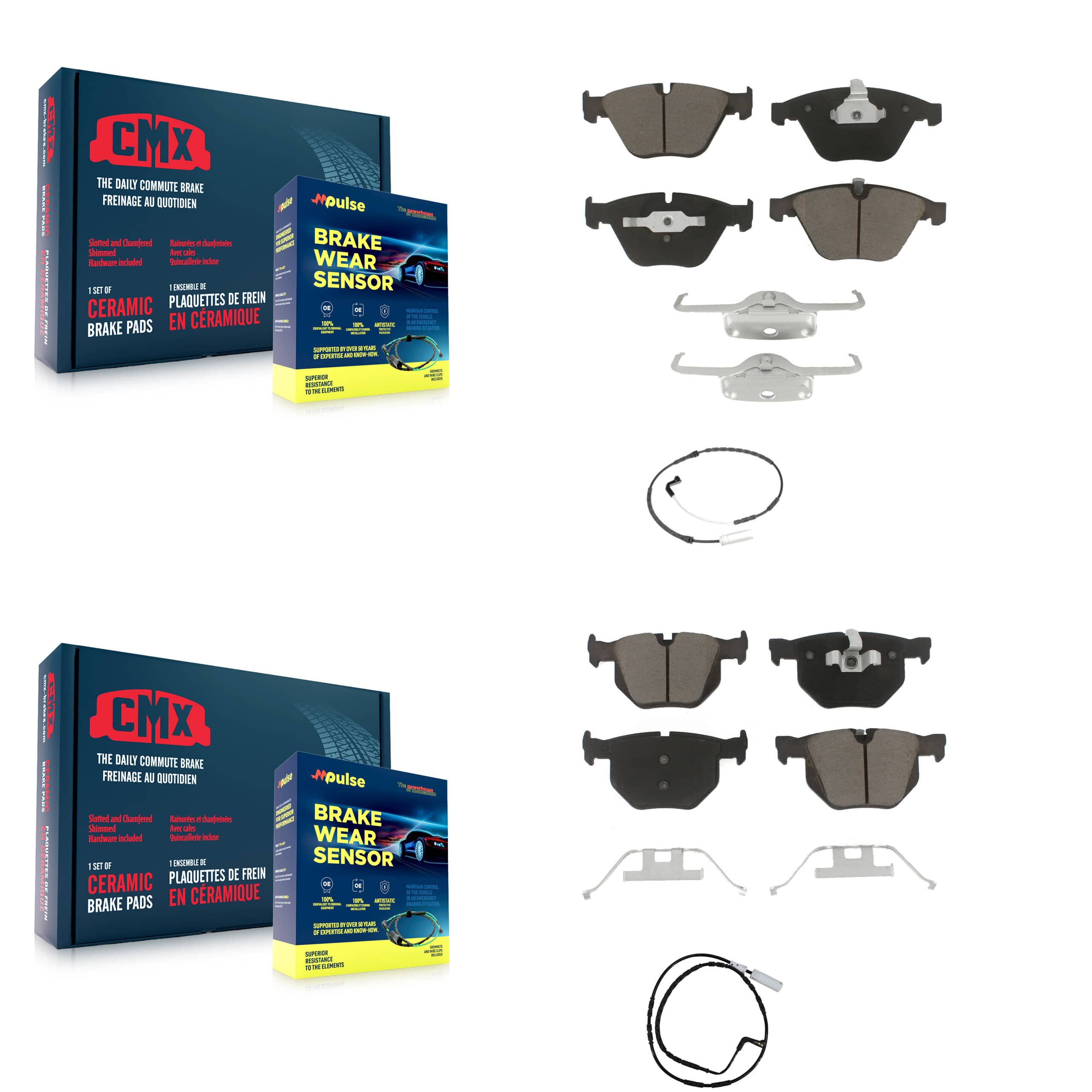 CMX - KCW-100137 - Front and Rear Disc Brake Pad Kits