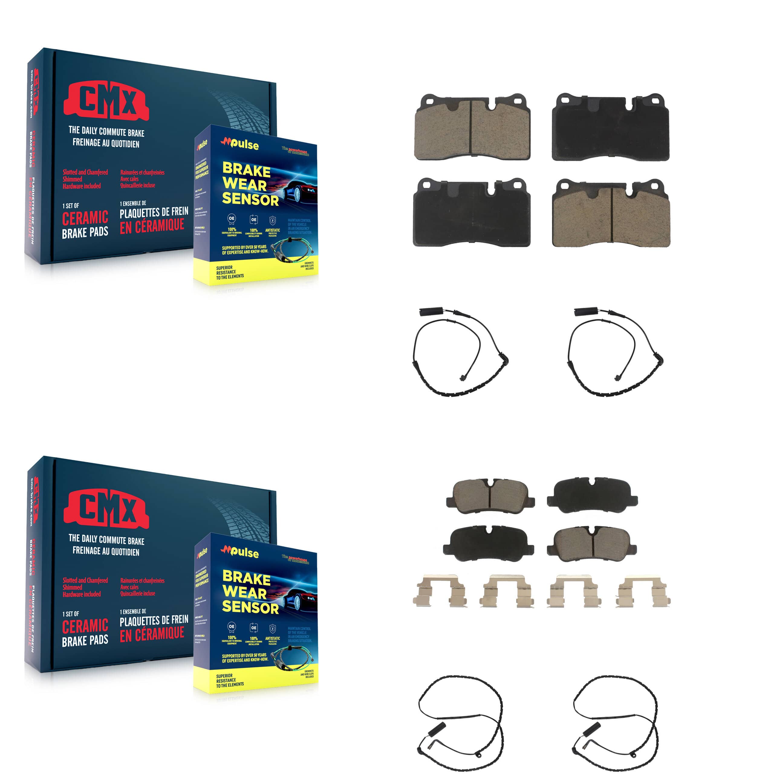 CMX - KCW-100179 - Front and Rear Disc Brake Pad Kits