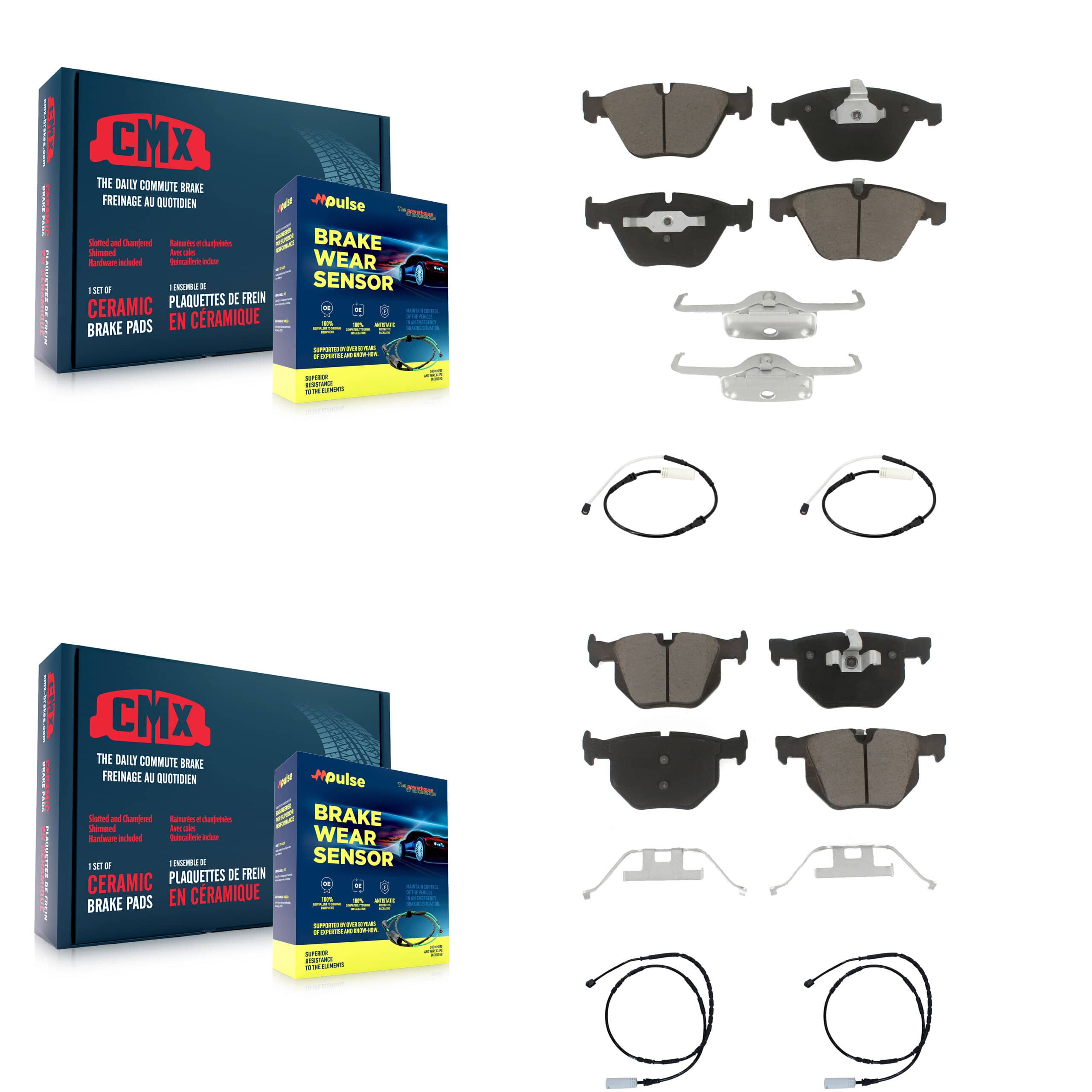 CMX - KCW-100298 - Front and Rear Disc Brake Pad Kits
