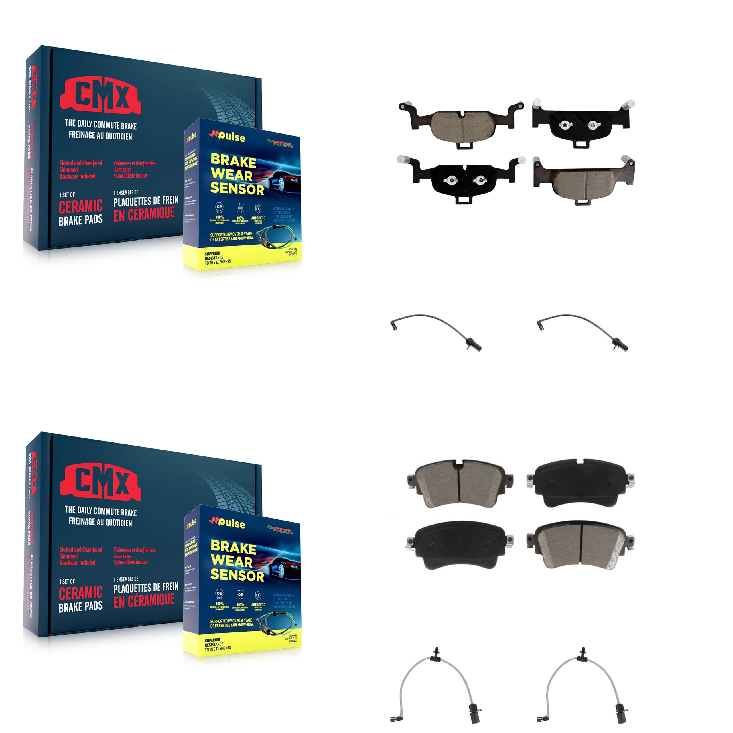 CMX - KCW-101073 - Front and Rear Disc Brake Pad Kits