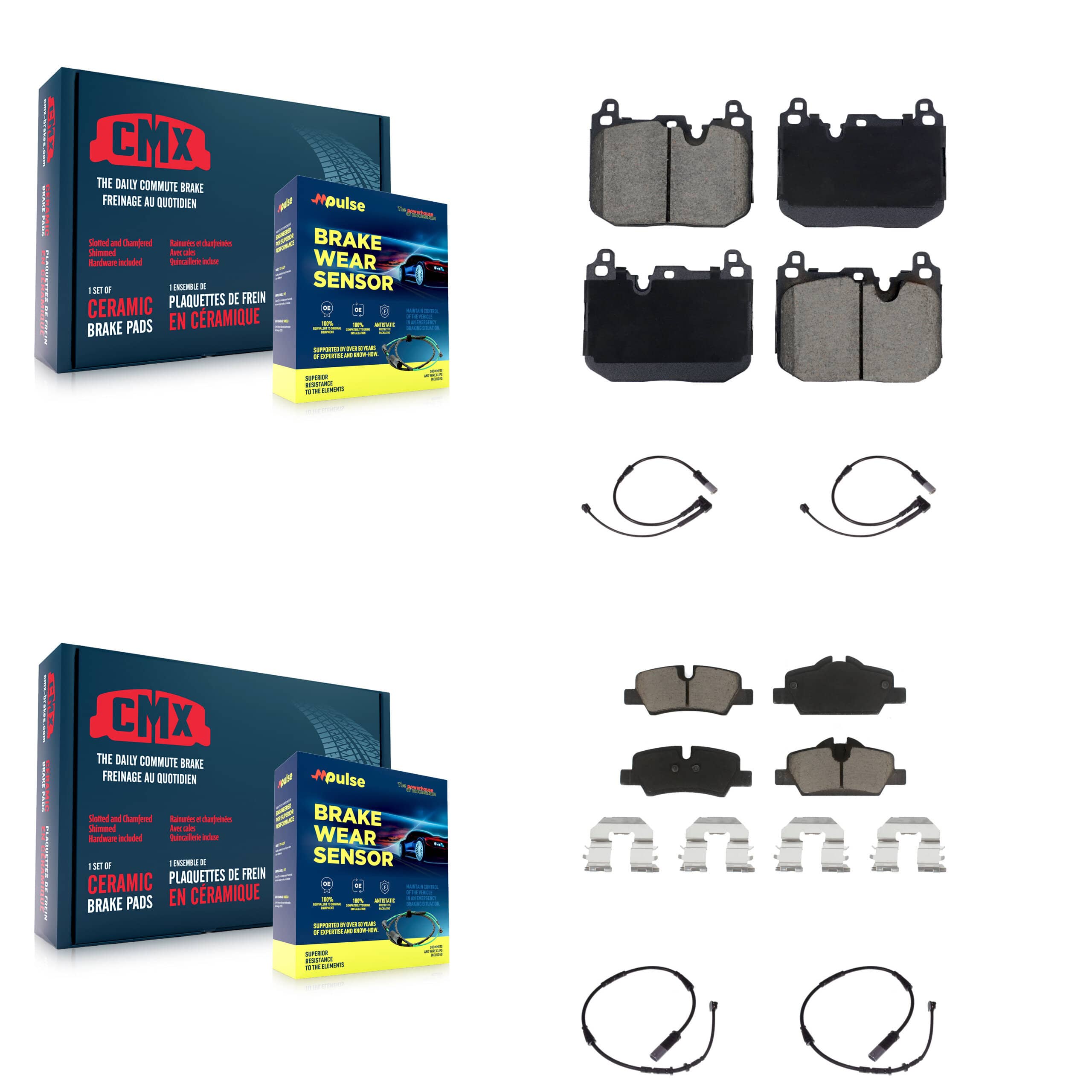 CMX - KCW-101084 - Front and Rear Disc Brake Pad Kits