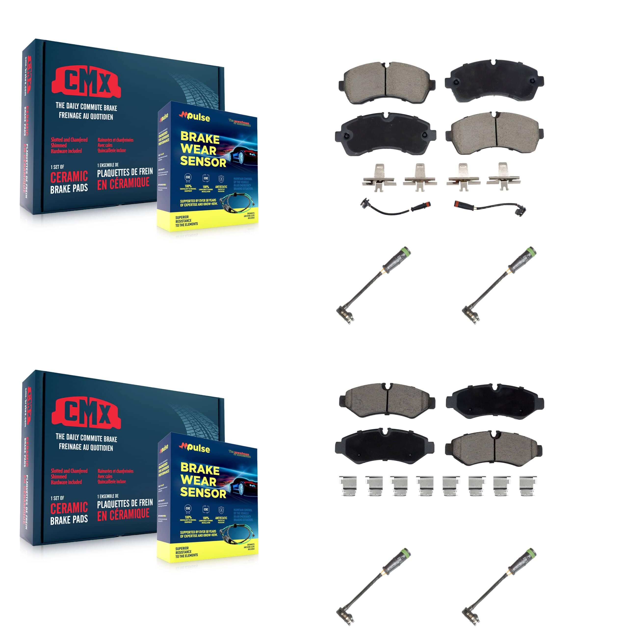 CMX - KCW-101111 - Front and Rear Disc Brake Pad Kits