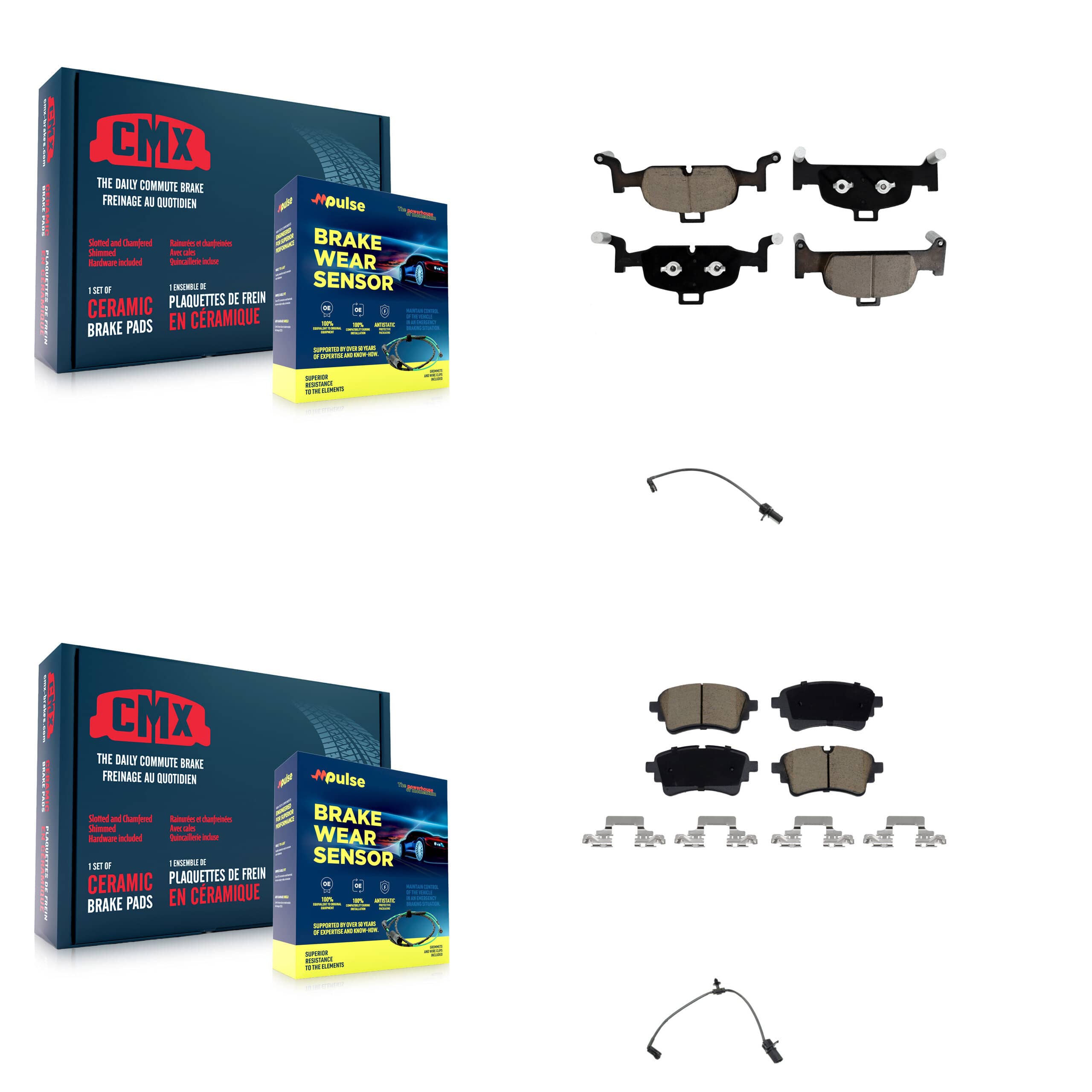 CMX - KCW-101283 - Front and Rear Disc Brake Pad Kits