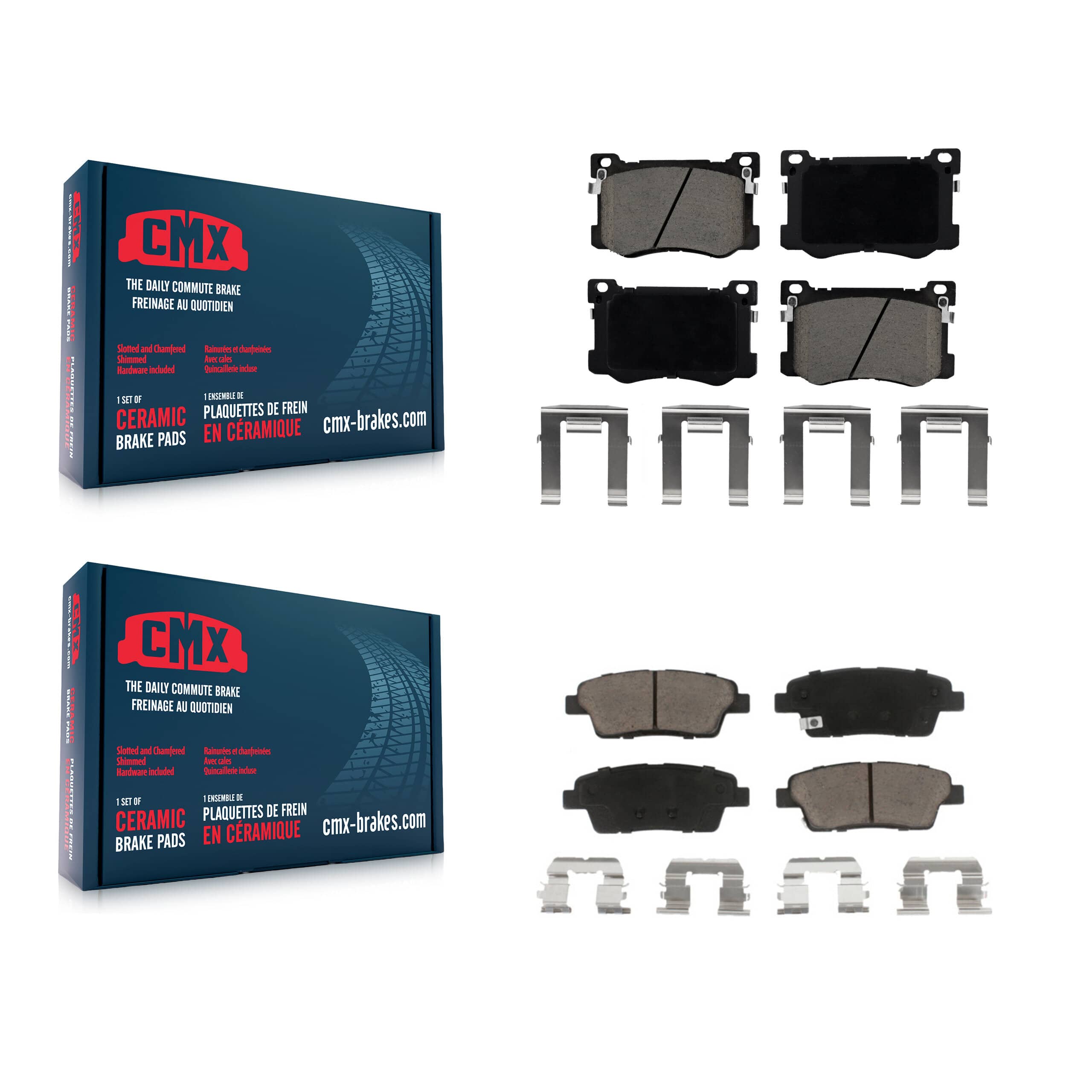 CMX - KCX-100080 - Front and Rear Disc Brake Pad Kits