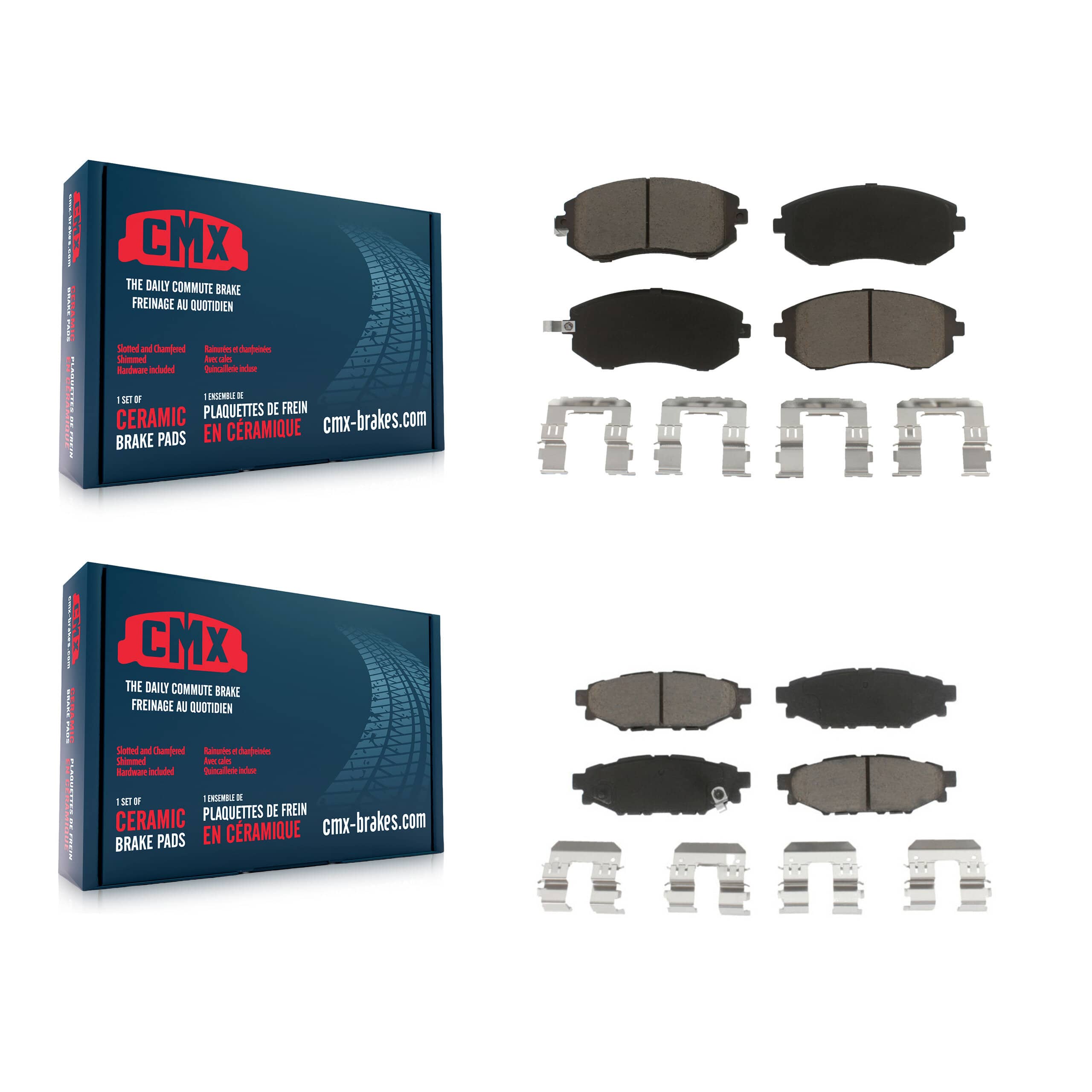 CMX - KCX-100106 - Front and Rear Disc Brake Pad Kits