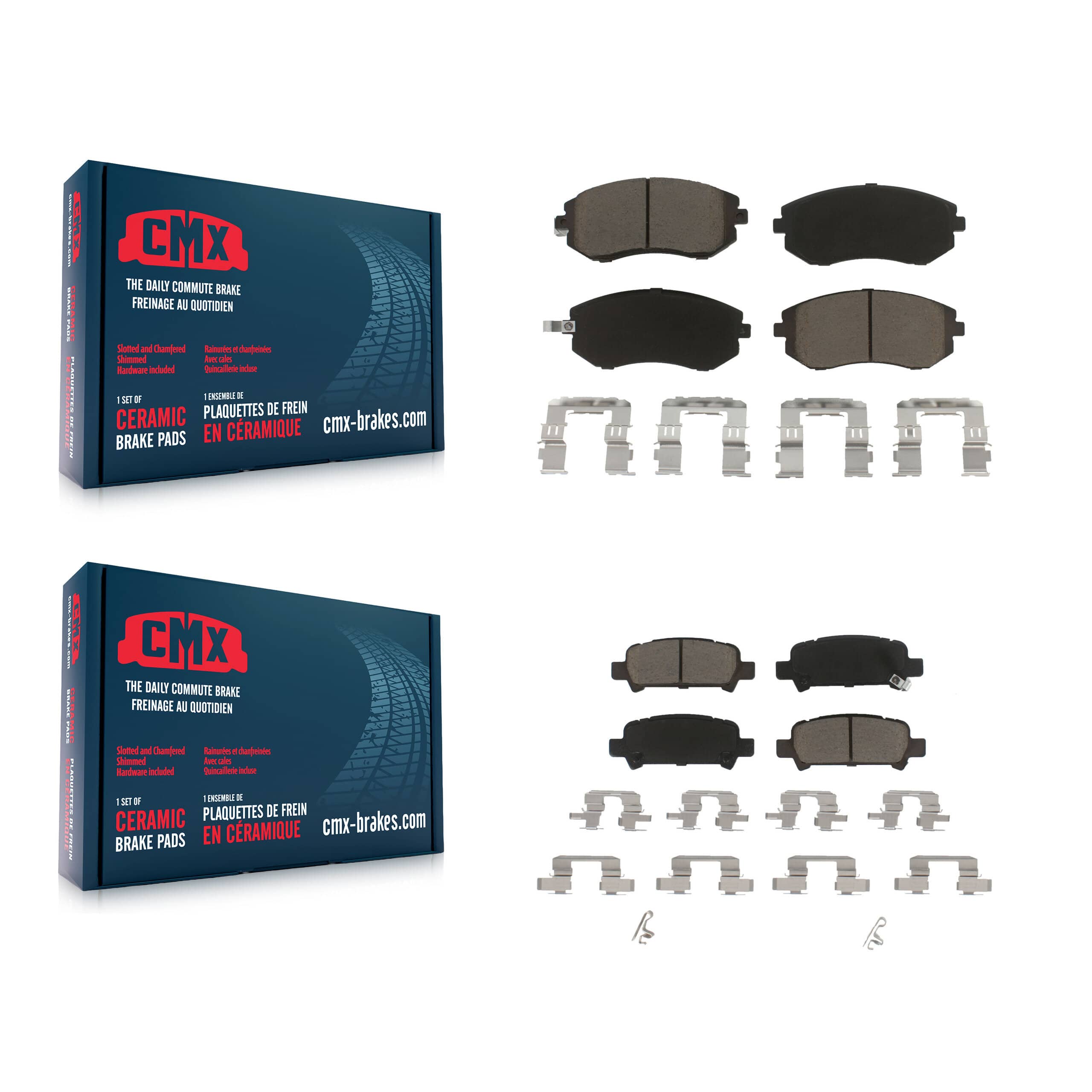 CMX - KCX-100110 - Front and Rear Disc Brake Pad Kits