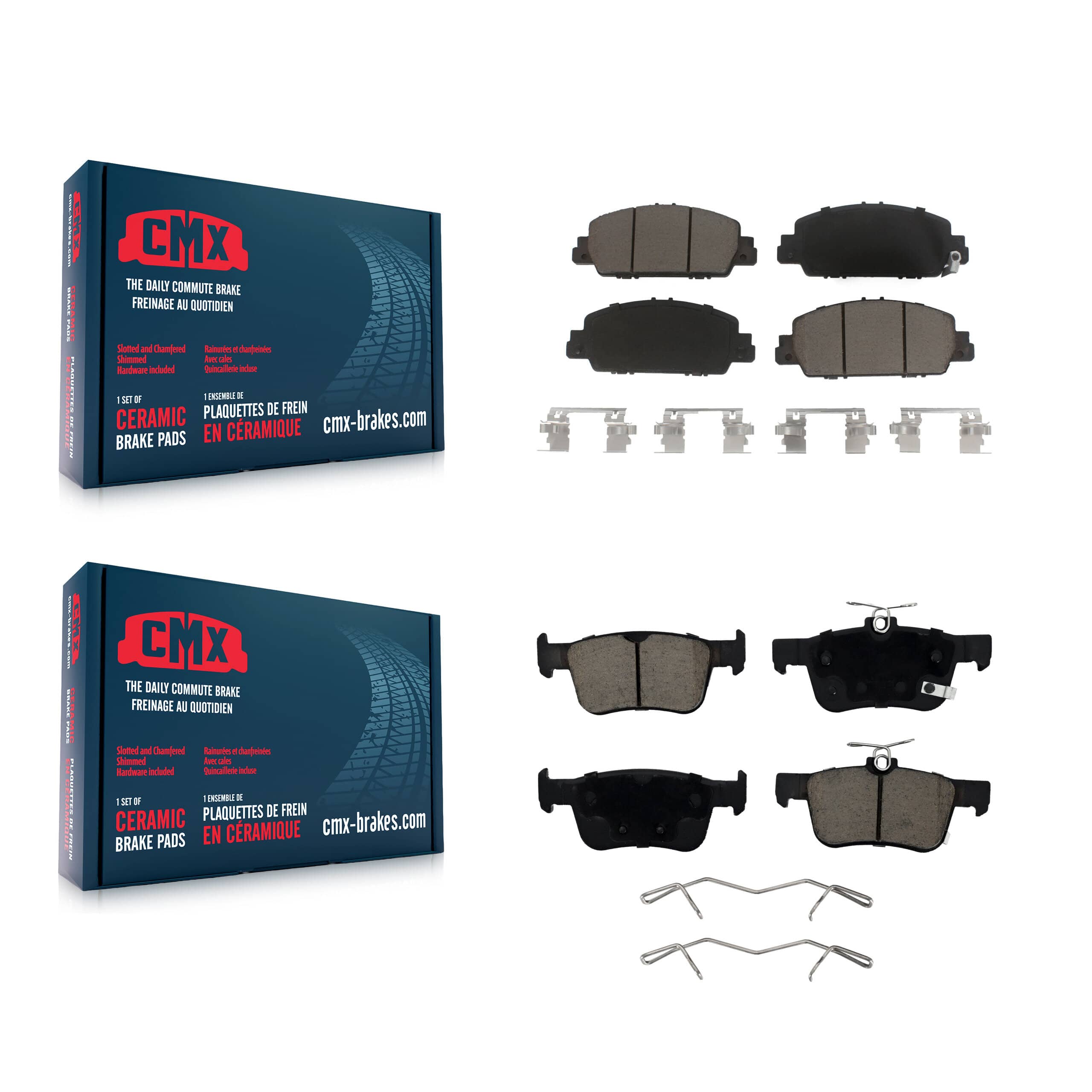 CMX - KCX-100160 - Front and Rear Disc Brake Pad Kits