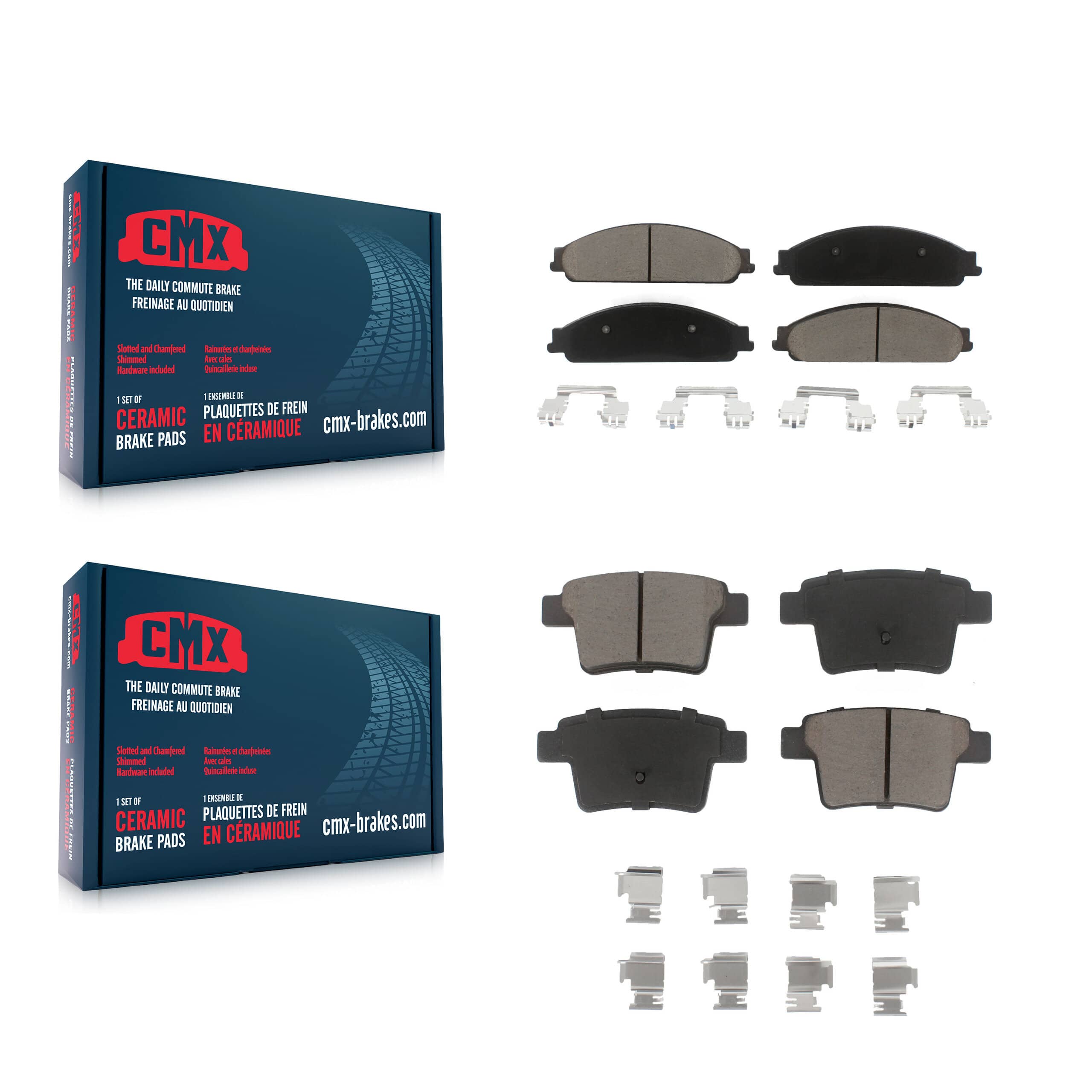 CMX - KCX-100168 - Front and Rear Disc Brake Pad Kits