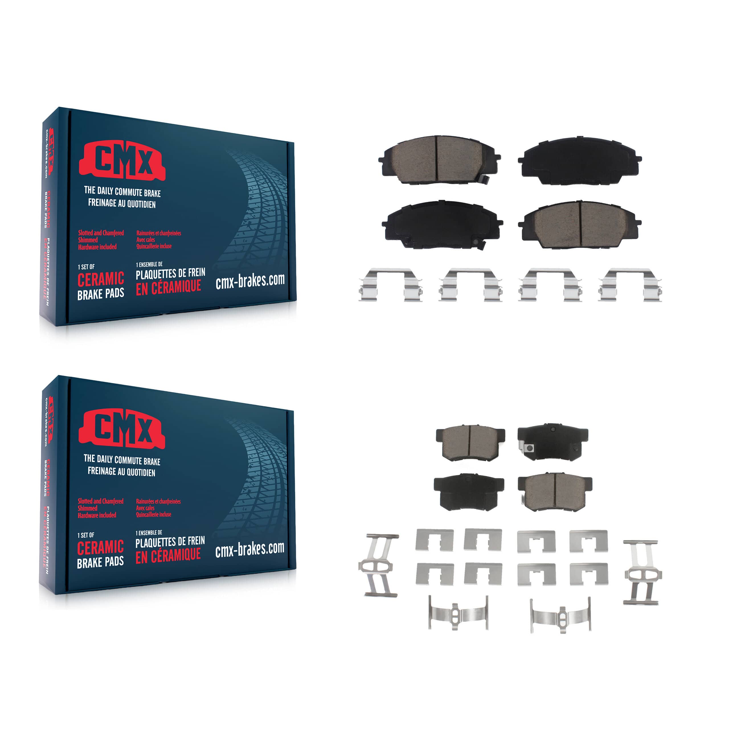 CMX - KCX-100204 - Front and Rear Disc Brake Pad Kits