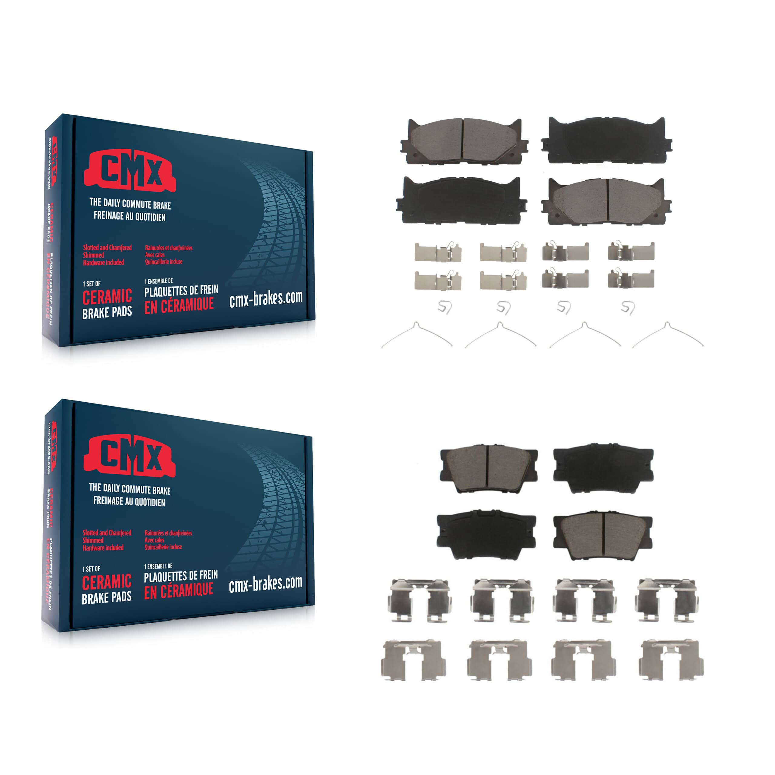 CMX - KCX-100209 - Front and Rear Disc Brake Pad Kits