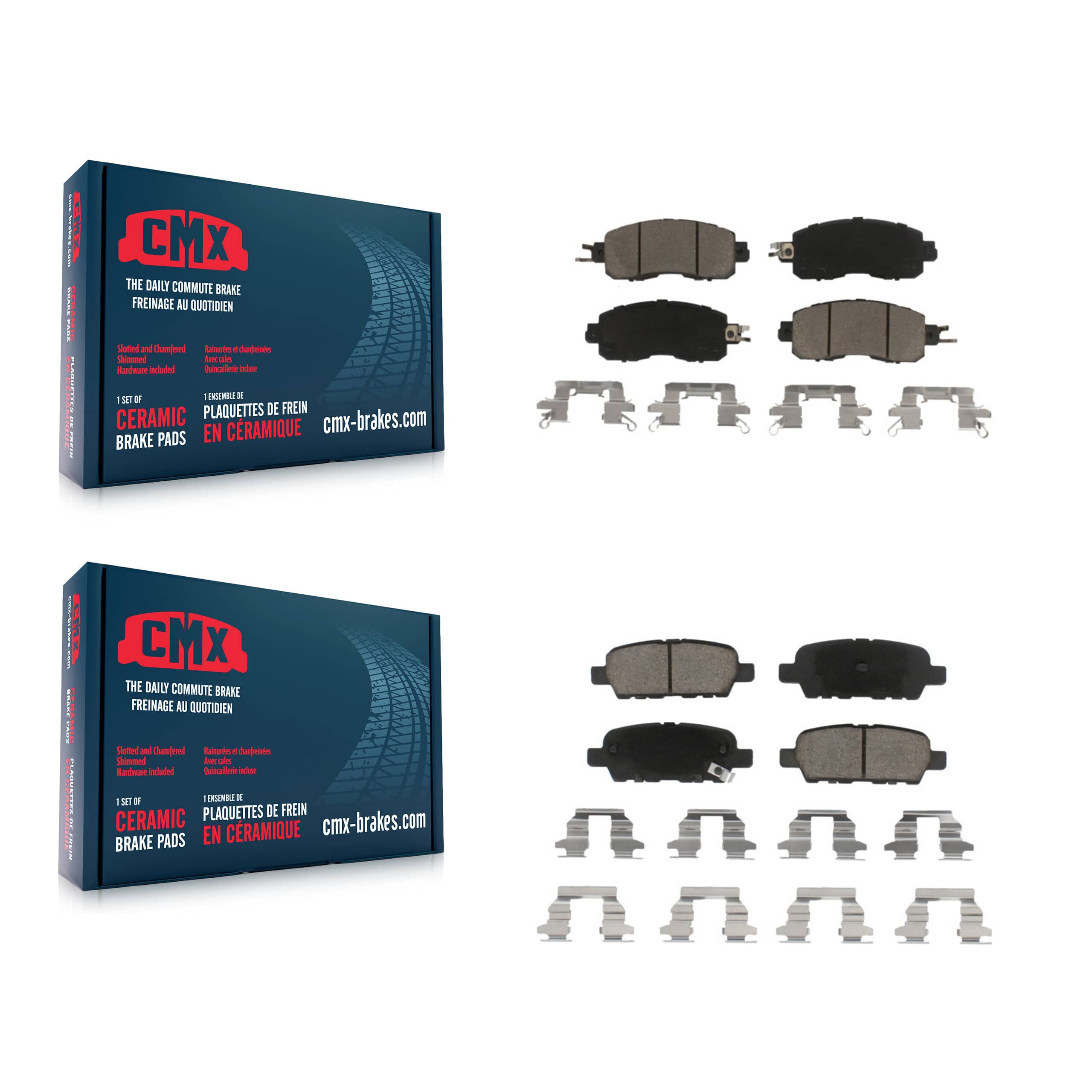 CMX - KCX-100210 - Front and Rear Disc Brake Pad Kits