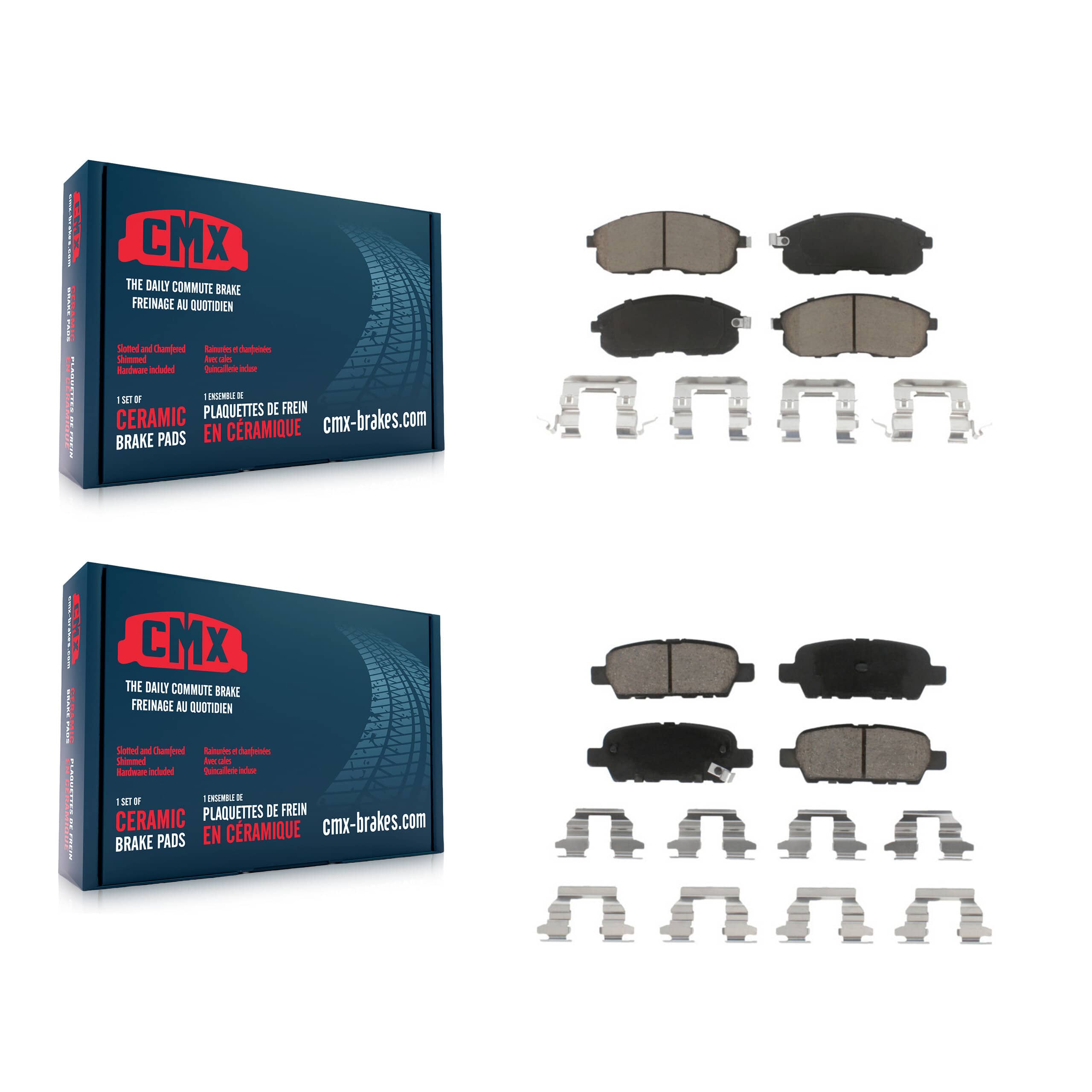 CMX - KCX-100211 - Front and Rear Disc Brake Pad Kits