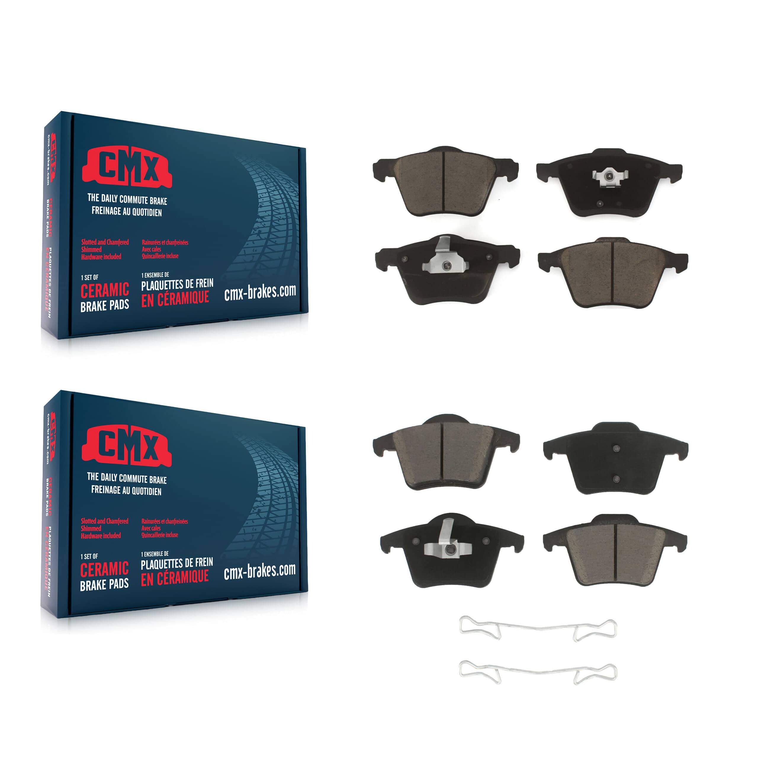 CMX - KCX-100215 - Front and Rear Disc Brake Pad Kits