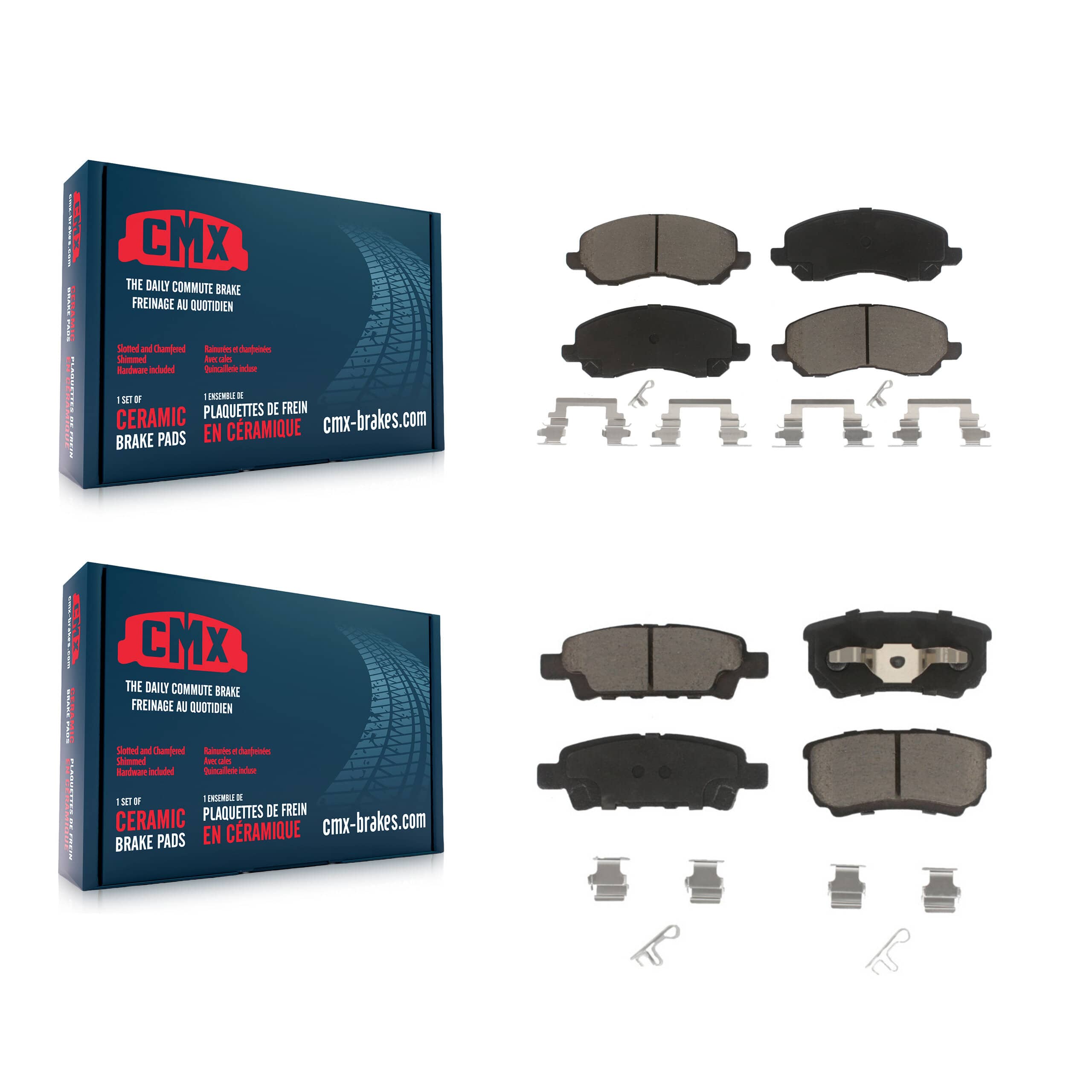 CMX - KCX-100227 - Front and Rear Disc Brake Pad Kits