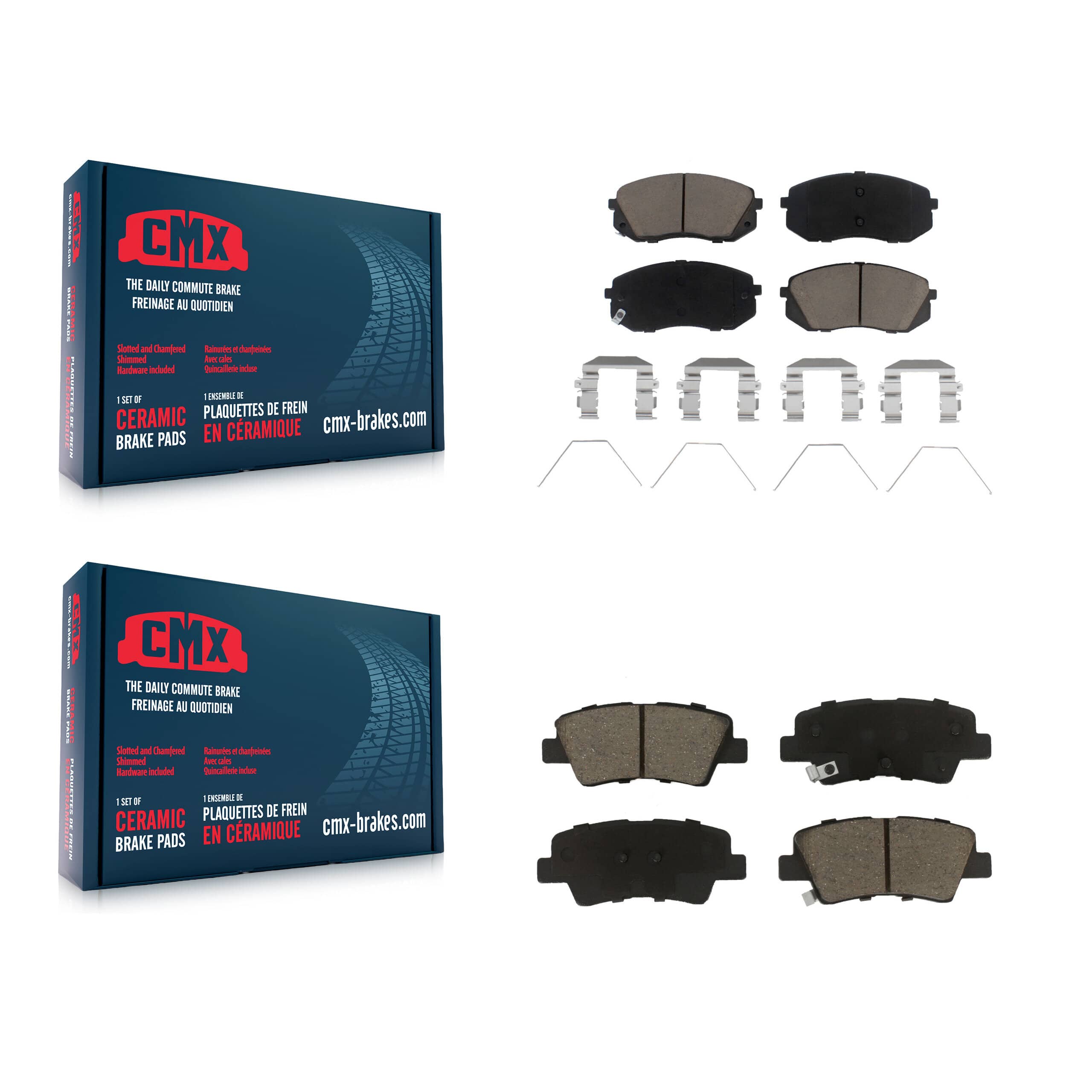 CMX - KCX-100244 - Front and Rear Disc Brake Pad Kits