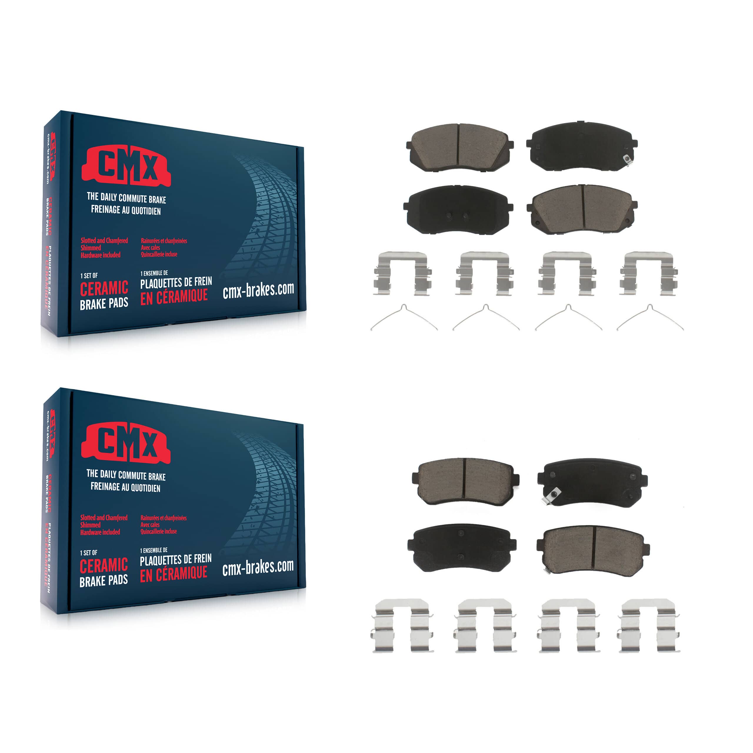 CMX - KCX-100250 - Front and Rear Disc Brake Pad Kits